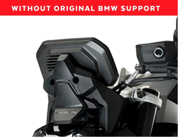 Puig Touring Screen | Black (Opaque) | BMW F900R (Bikes without BMW screen support) 2020>Current - Pyramid Motorcycle Accessories