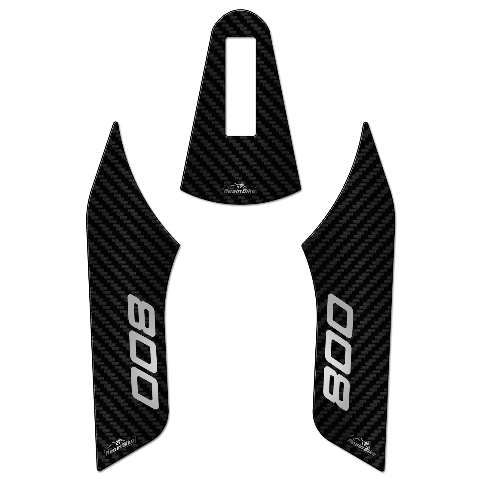Resin Bike 3D Motorcycle Stickers - Front Fender | Benelli Leoncino 800/Trail 2022>2025 - Pyramid Motorcycle Accessories