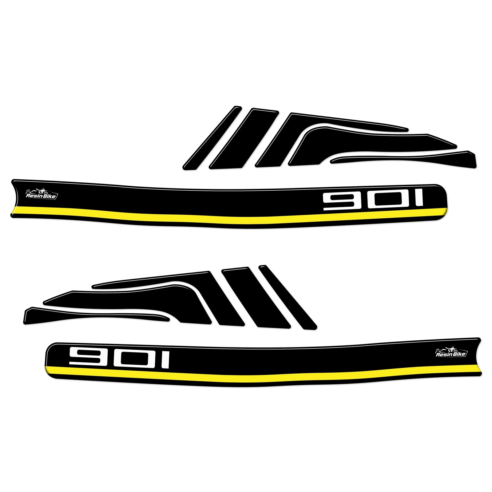 Resin Bike 3D Motorcycle Stickers - Handguards | Husqvarna Norden 901 2022>2024 - Pyramid Motorcycle Accessories
