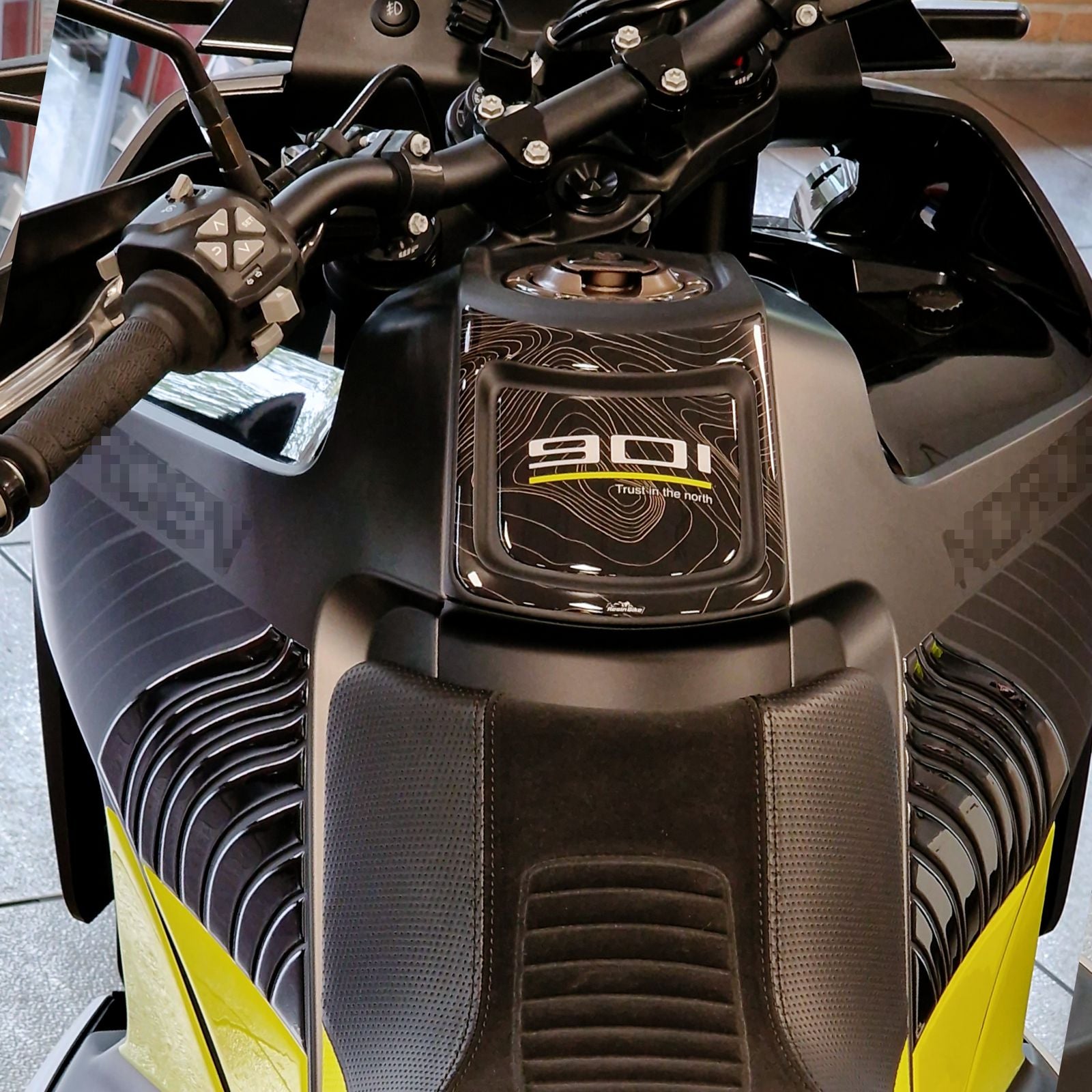 Resin Bike 3D Motorcycle Stickers - Tank Pad | Husqvarna Norden 901 2022>2024 - Pyramid Motorcycle Accessories