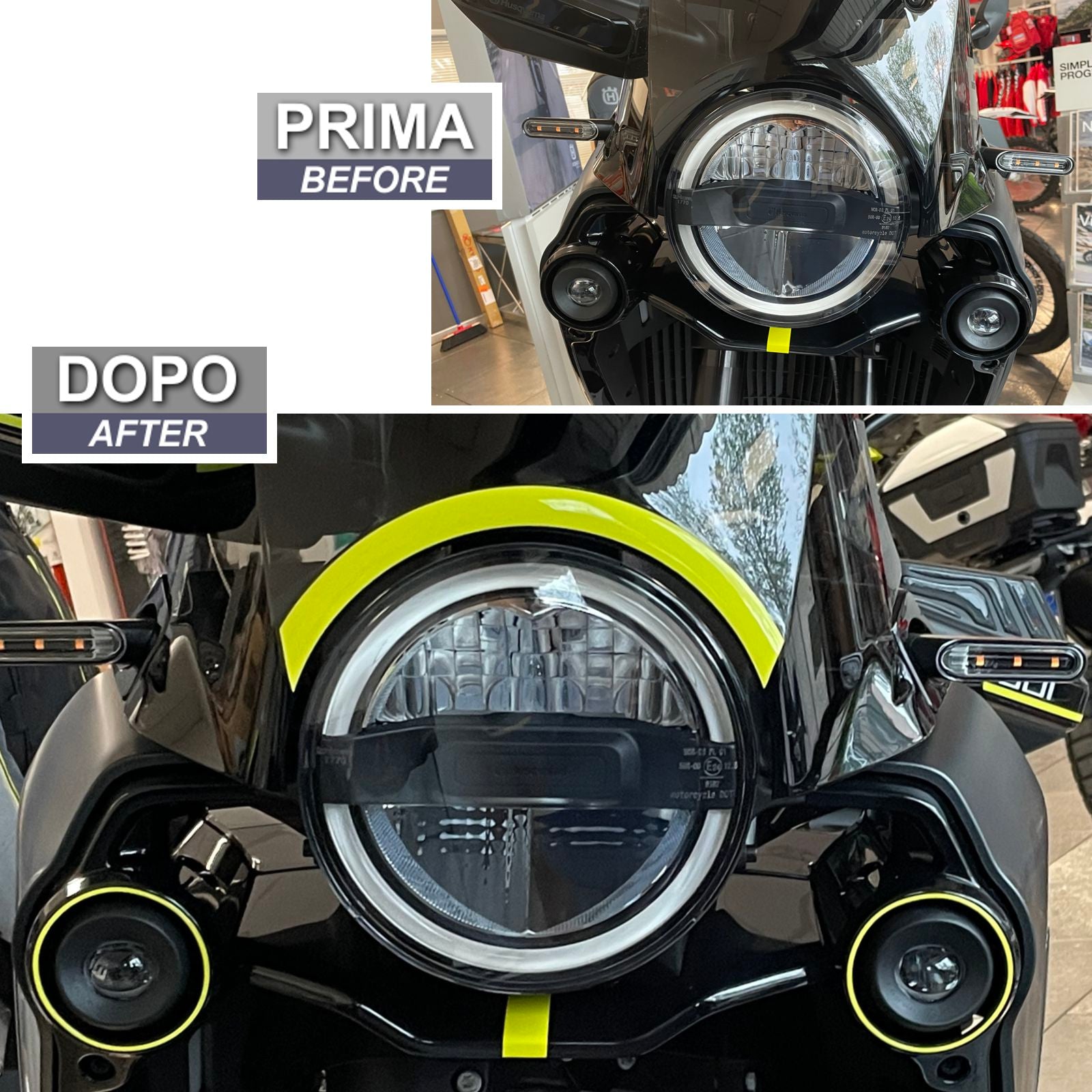 Resin Bike 3D Motorcycle Stickers - Front Fender | Husqvarna Norden 901 2022>2024 RB-1000463100001 - Pyramid Motorcycle Accessories