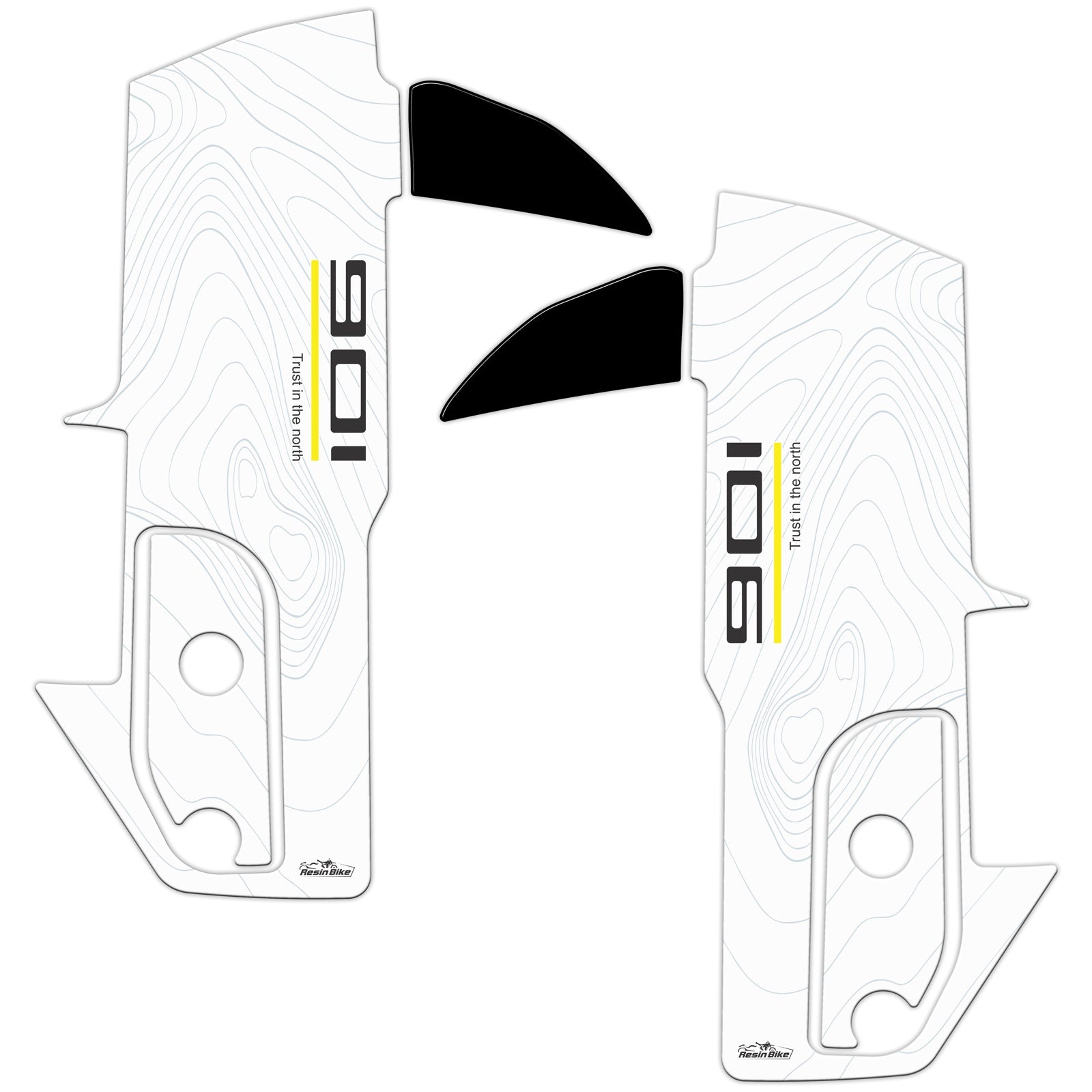 Resin Bike 3D Motorcycle Stickers - Side Panels | Husqvarna Norden 901 2022>2024 RB-1000463300005 - Pyramid Motorcycle Accessories
