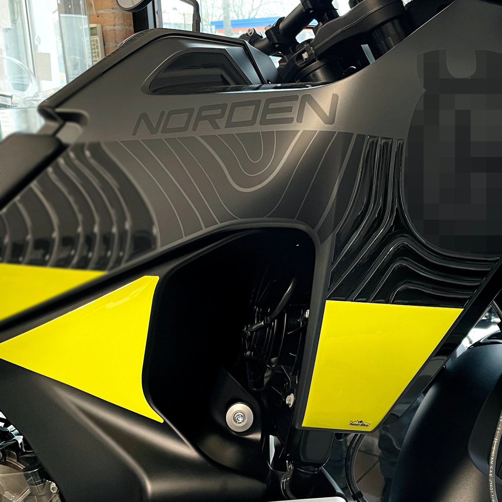 Resin Bike 3D Motorcycle Stickers - Side Panels | Husqvarna Norden 901 2022>2024 - Pyramid Motorcycle Accessories