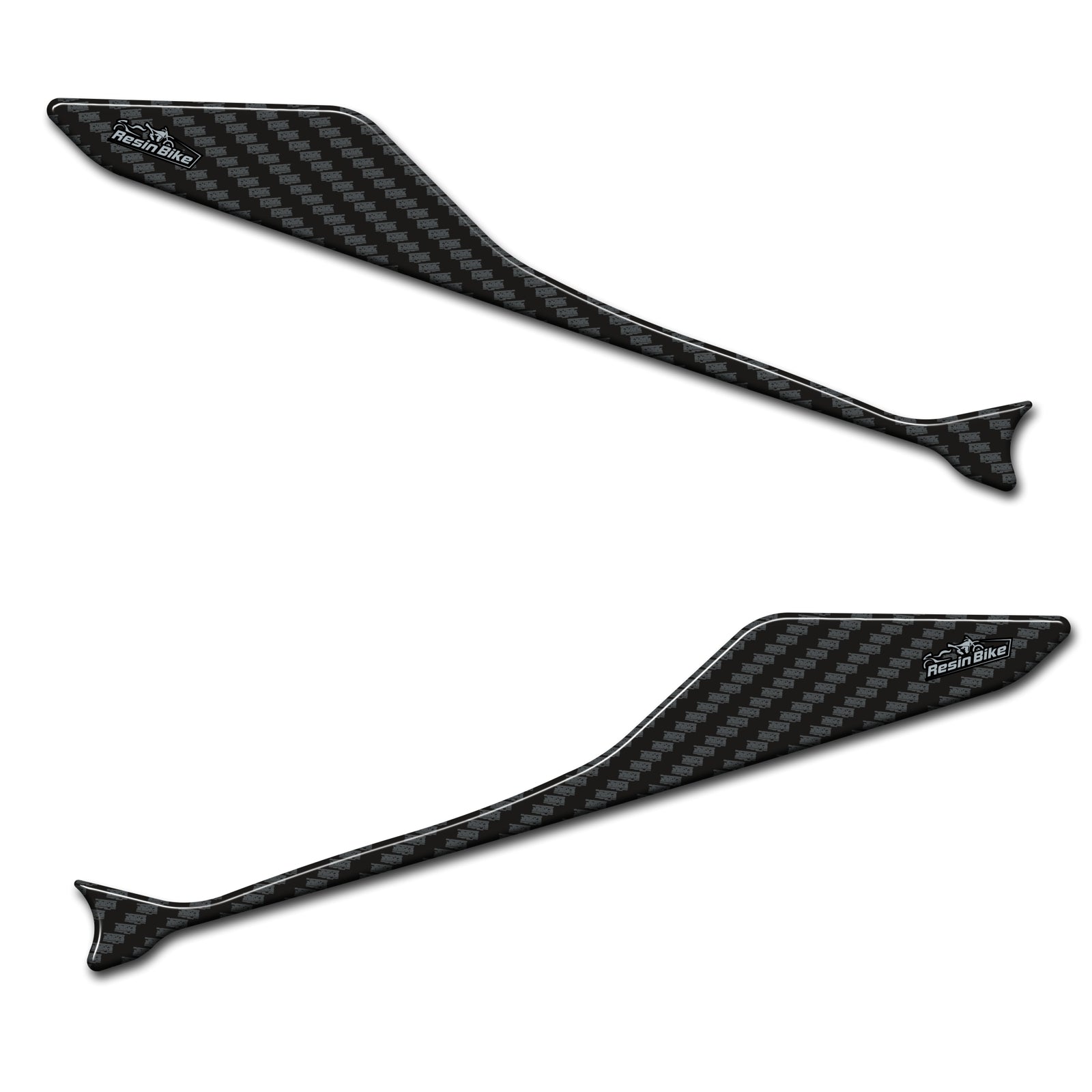 Resin Bike 3D Motorcycle Stickers - Heel Pads | Honda CB 500 X / NX500 2021>2026 - Pyramid Motorcycle Accessories