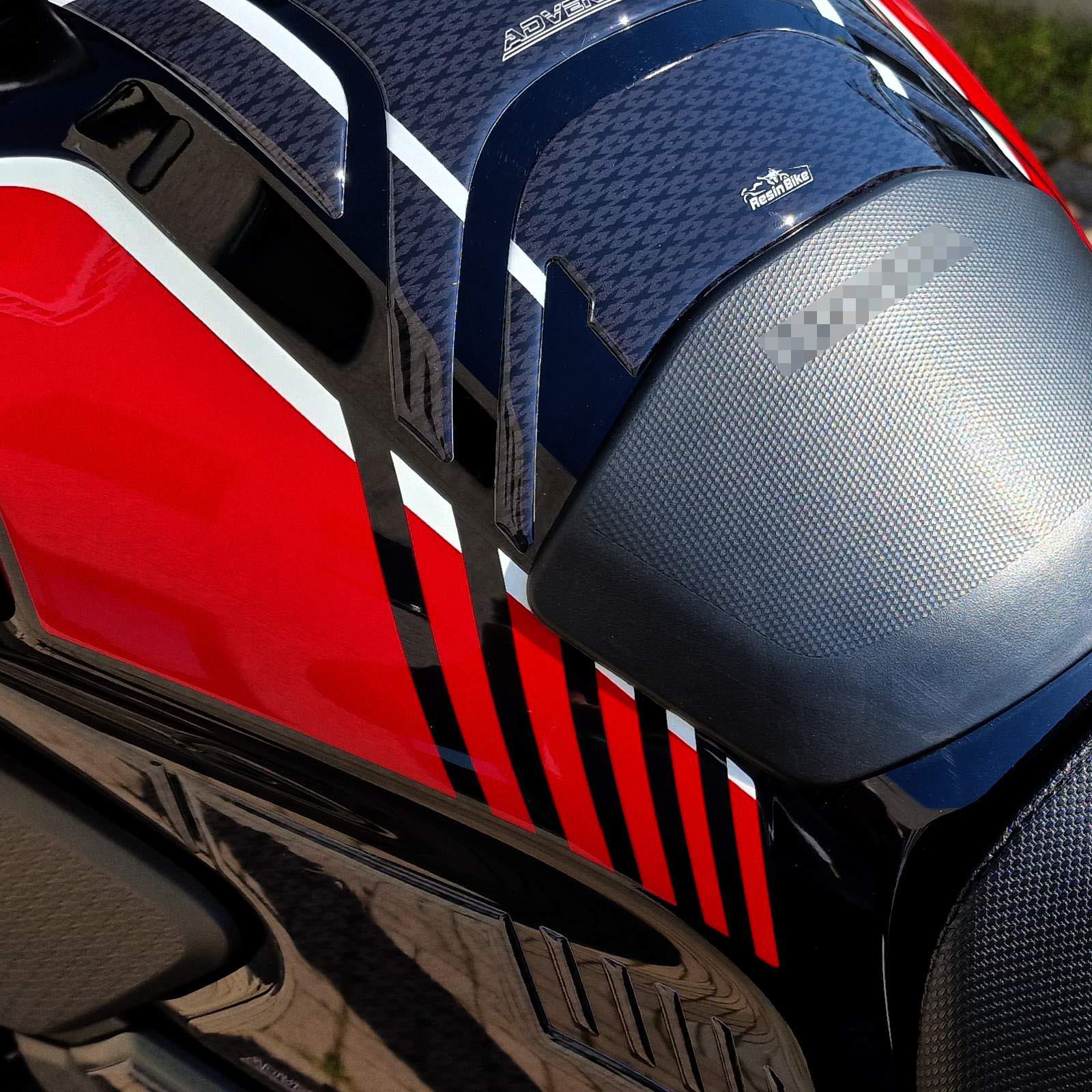 Resin Bike 3D Motorcycle Stickers - Tank Pad | Honda CB 500 X 2021>2023 RB-1000464100000 - Pyramid Motorcycle Accessories
