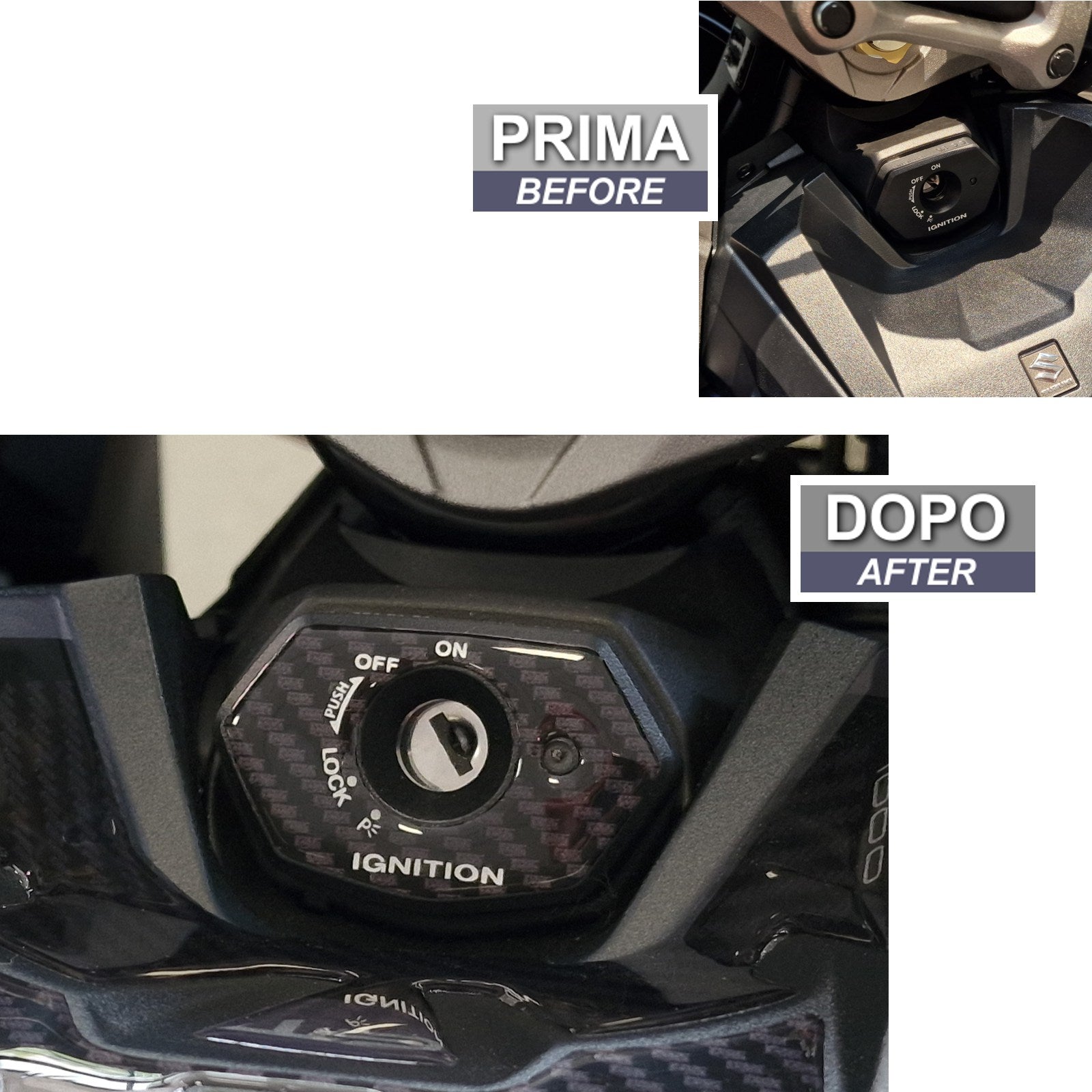 Resin Bike 3D Motorcycle Stickers - Key Area | Various Suzuki Models - Pyramid Motorcycle Accessories