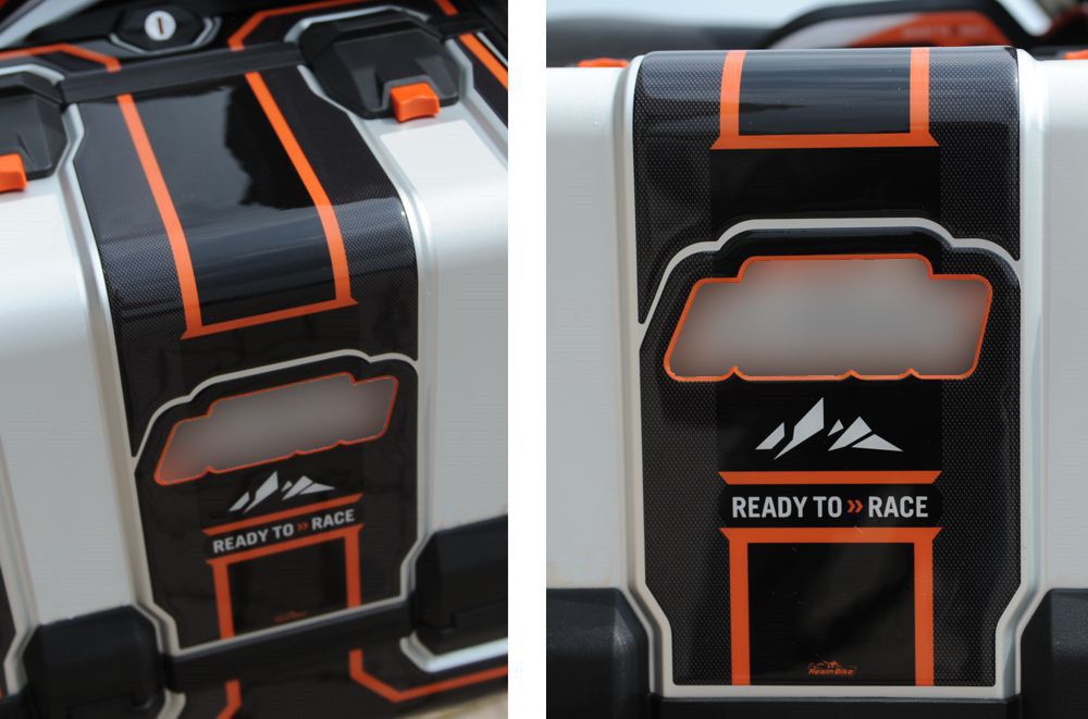 Resin Bike 3D Motorcycle Stickers - Panniers | KTM 1050 Adventure 2020>2021 RB-BI698503 - Pyramid Motorcycle Accessories