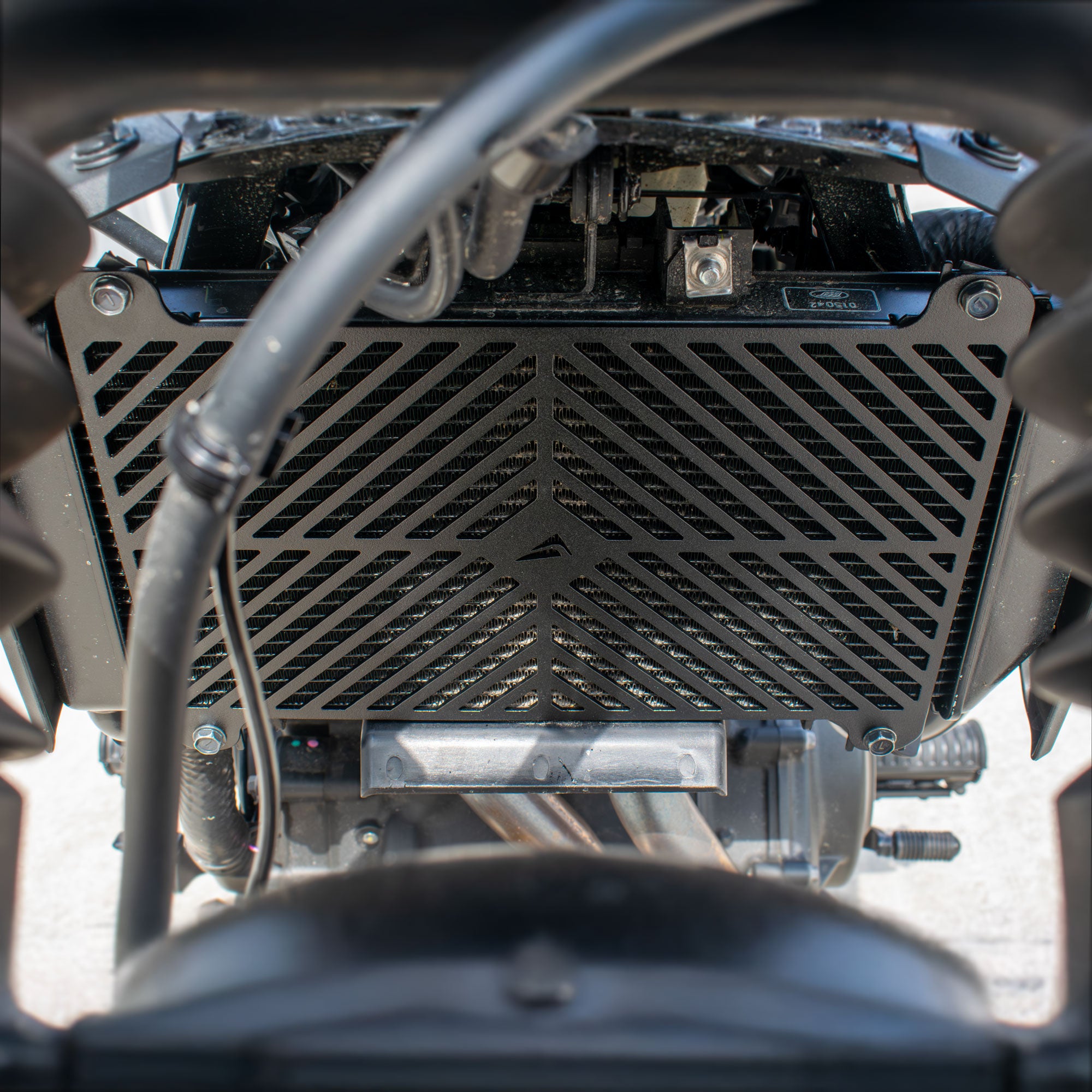 Pyramid Radiator Guard | Matte Black | Kawasaki Eliminator 500 2024>Current - Pyramid Motorcycle Accessories