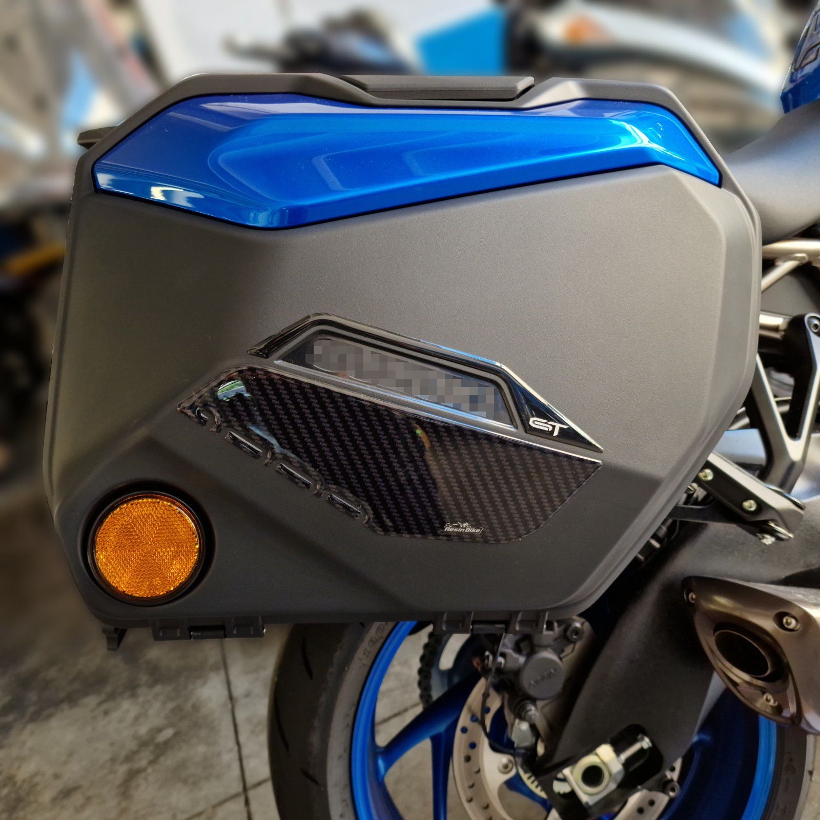 Resin Bike 3D Motorcycle Stickers - Panniers | Suzuki GSX-S1000 GT/GT+ 2022>2025 - Pyramid Motorcycle Accessories
