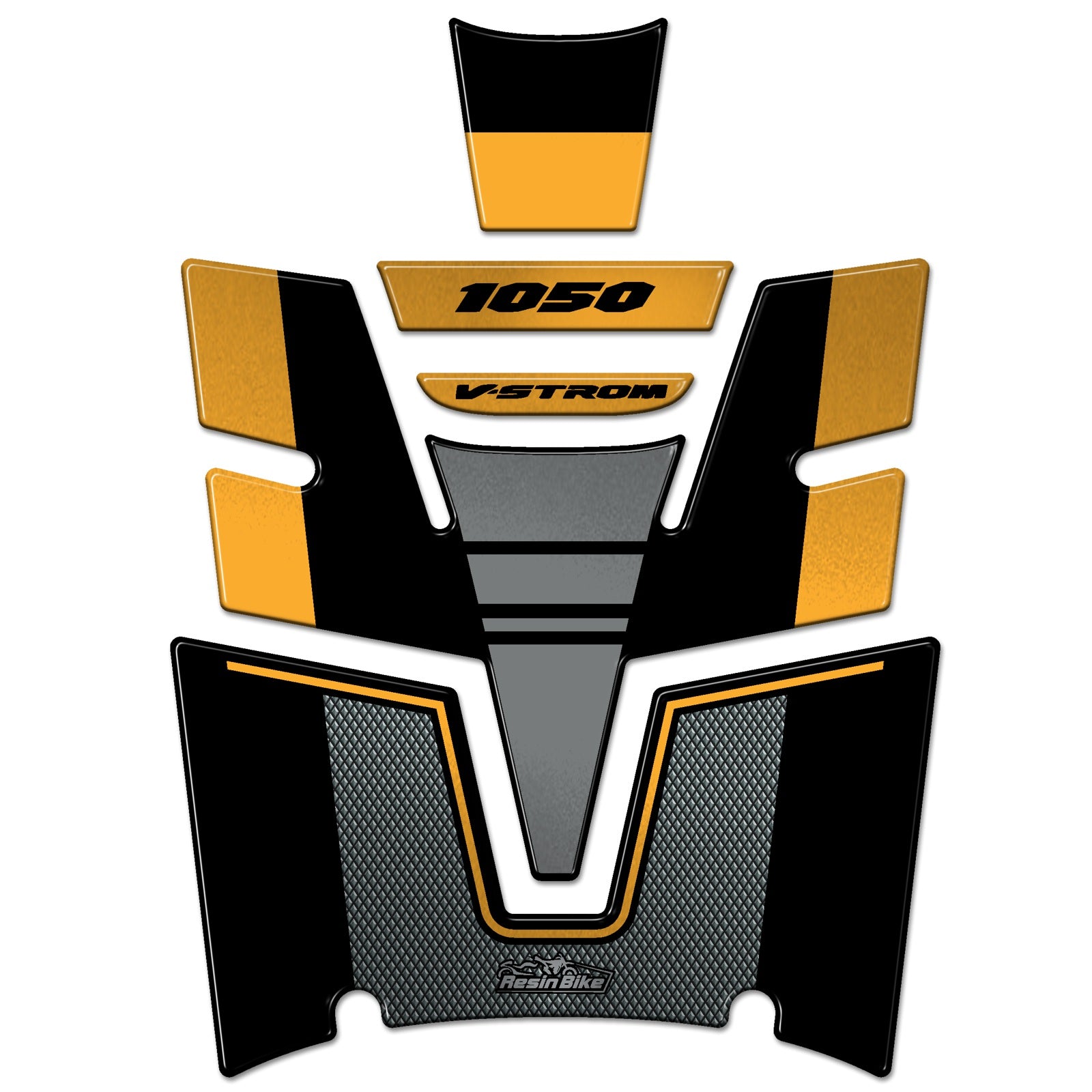 Resin Bike 3D Motorcycle Stickers - Tank Pad | Suzuki V-Strom 1050 / 1050XT 2020>2023 RB-1000466900004 - Pyramid Motorcycle Accessories