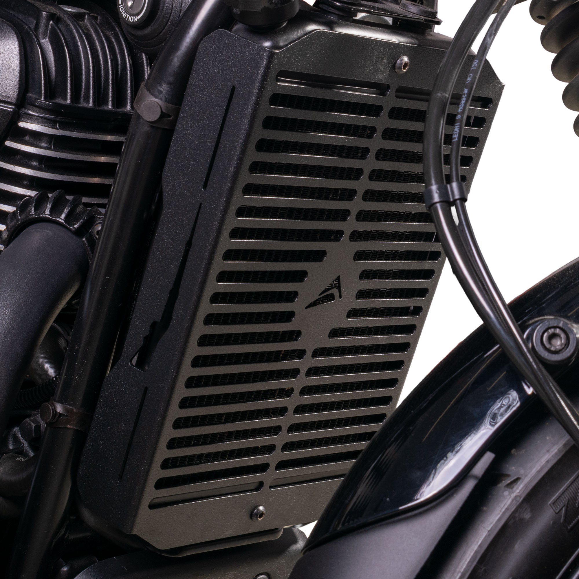 Pyramid Radiator Guard | Matte Black | BSA Bantam 350 2026>Current - Pyramid Motorcycle Accessories