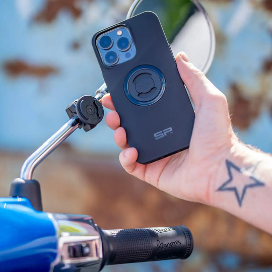 SP Connect Mirror Mount - Black - SPC/SPC+ - Pyramid Motorcycle Accessories