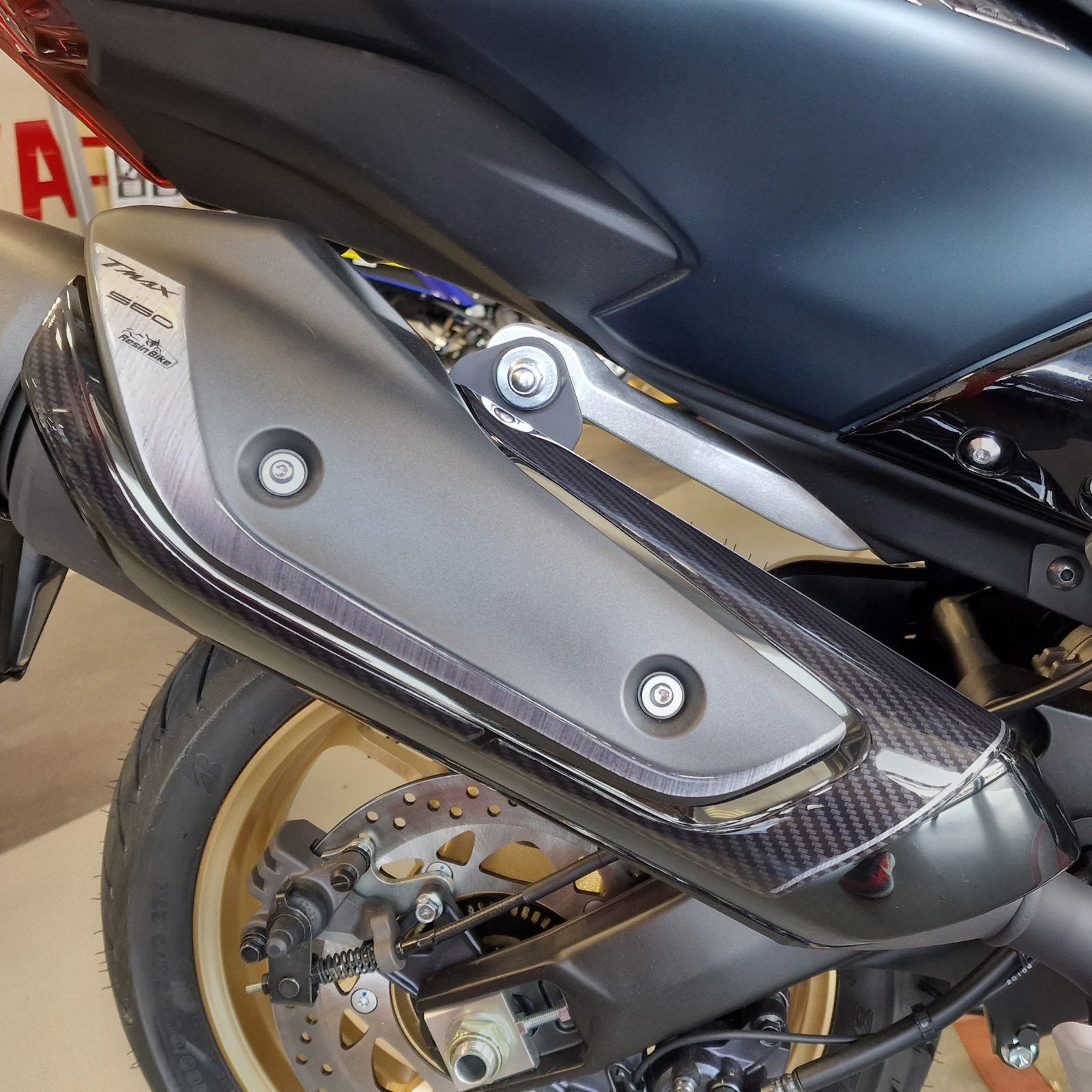 Resin Bike 3D Motorcycle Stickers - Exhaust | Yamaha TMAX 560 2022>2024 RB-1000468700008 - Pyramid Motorcycle Accessories