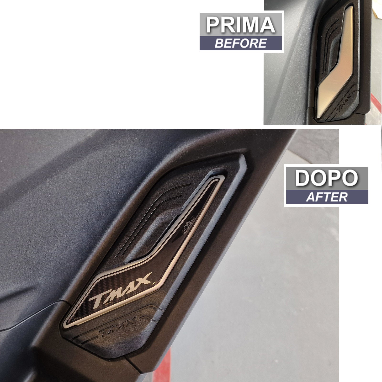 Resin Bike 3D Motorcycle Stickers - Footboard | Yamaha TMAX 560 2022>2024 RB-1000469300009 - Pyramid Motorcycle Accessories
