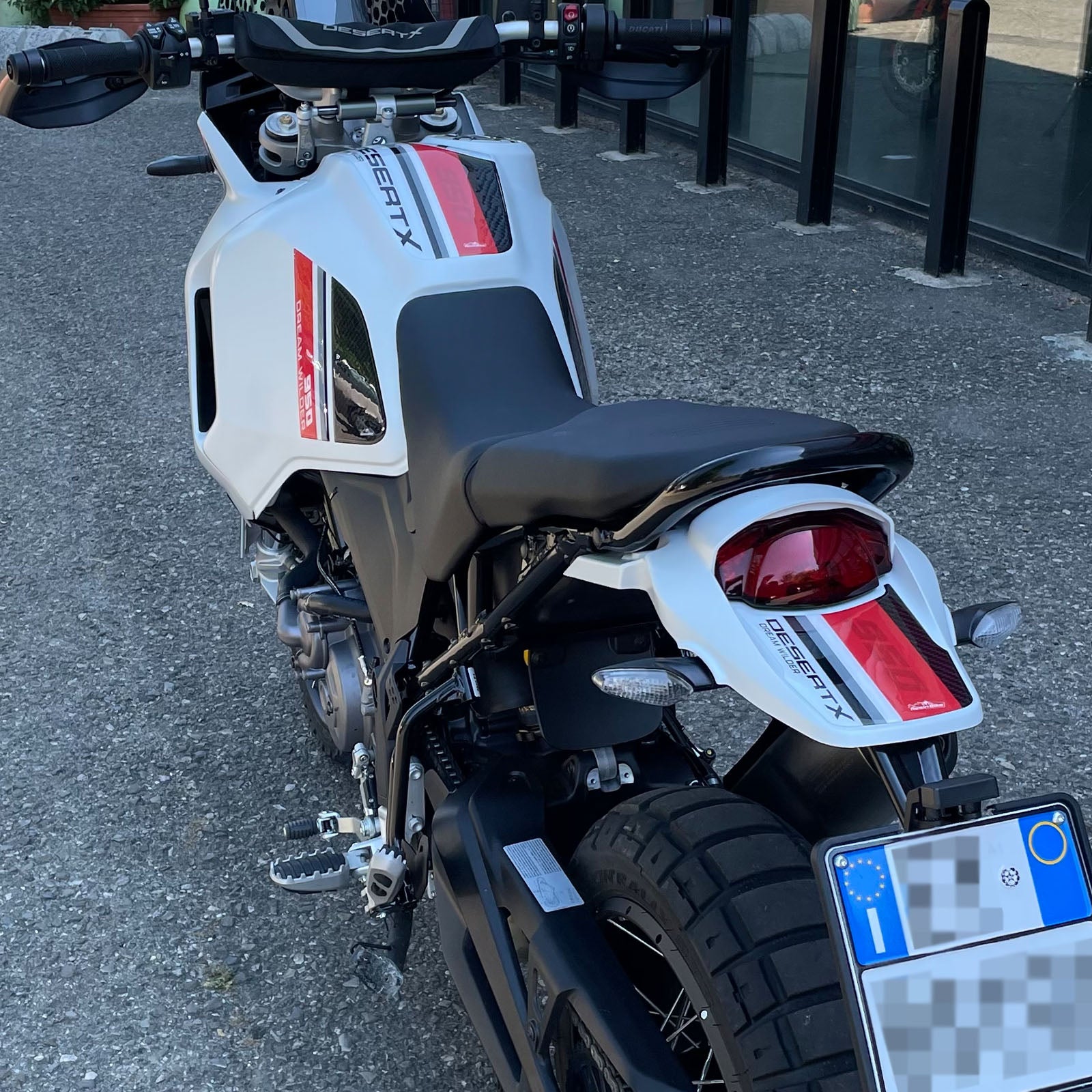 Resin Bike 3D Motorcycle Stickers - Tail Section | Ducati Desert X 2022>2025 - Pyramid Motorcycle Accessories