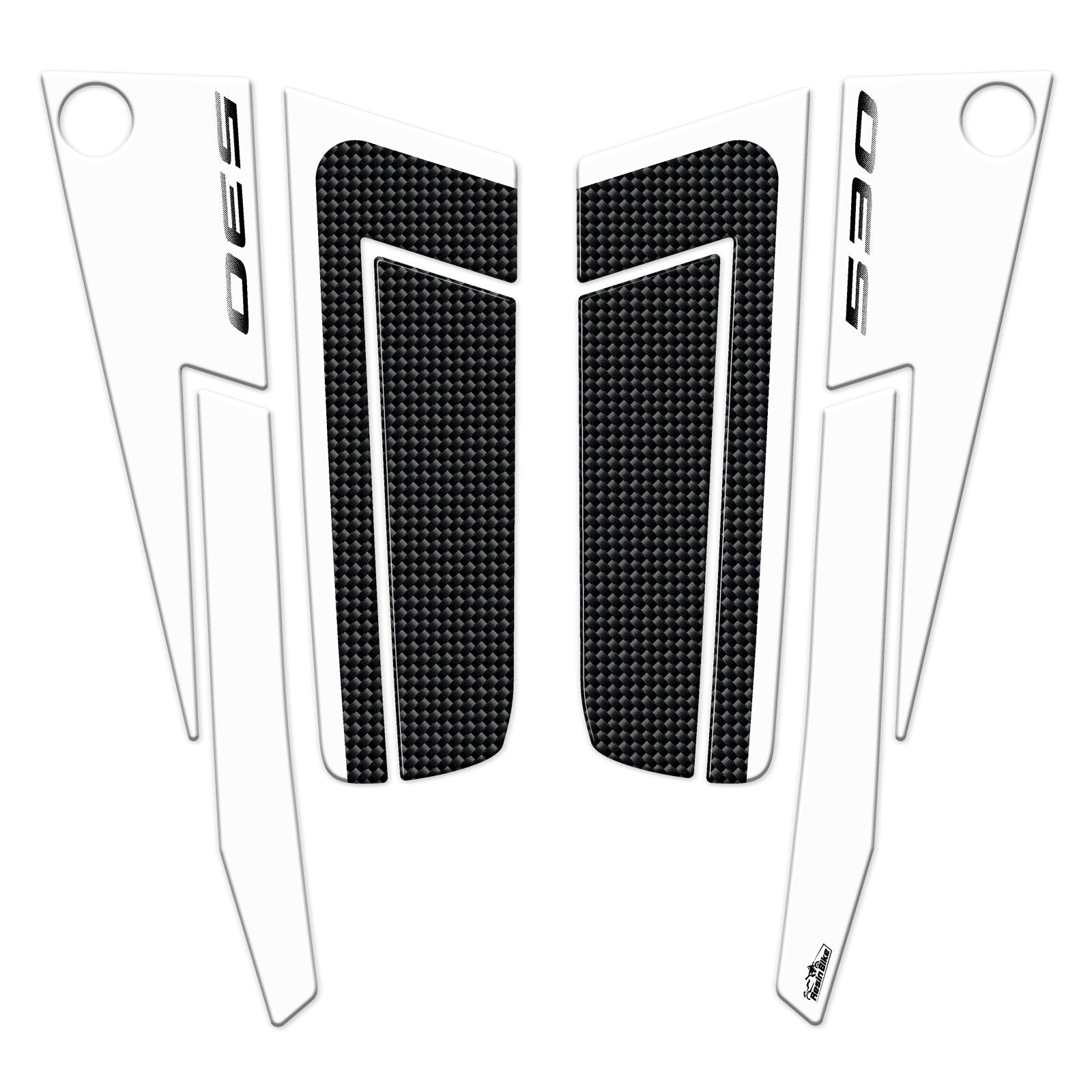 Resin Bike 3D Motorcycle Stickers - Footboard | Yamaha TMAX 530 2012>2016 RB-B26535J5 - Pyramid Motorcycle Accessories