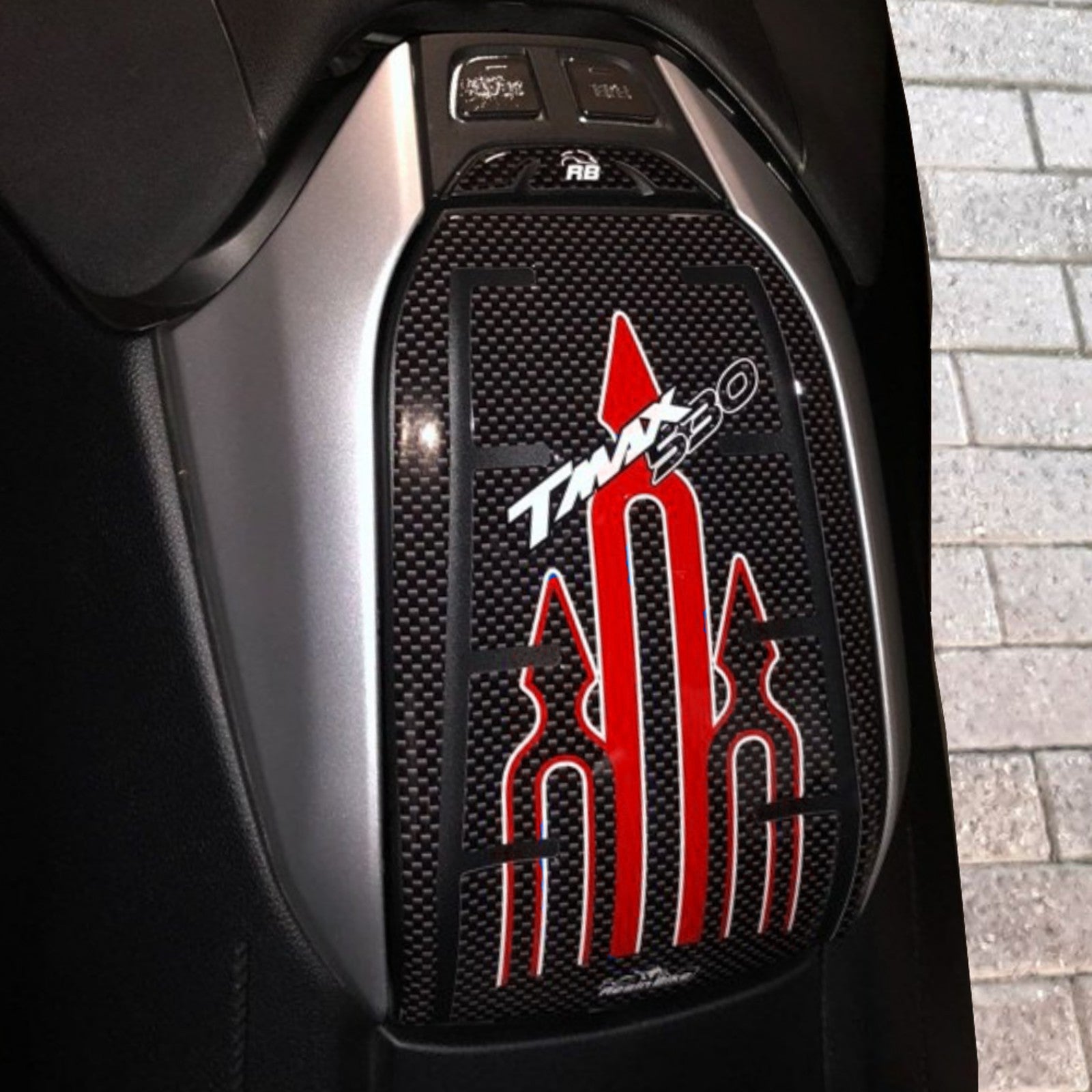 Resin Bike 3D Motorcycle Stickers - Fuel Cap | Yamaha TMAX 530 2017>2019 RB-B76343Z2 - Pyramid Motorcycle Accessories