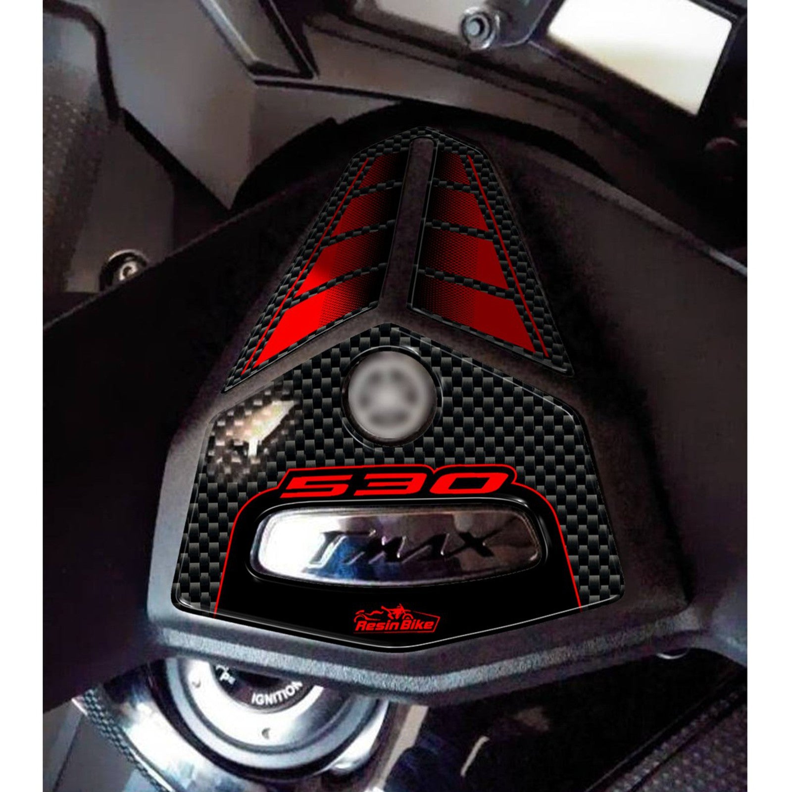 Resin Bike 3D Motorcycle Stickers - Top Yoke | Yamaha TMAX 530 2012>2016 RB-B98426U4 - Pyramid Motorcycle Accessories