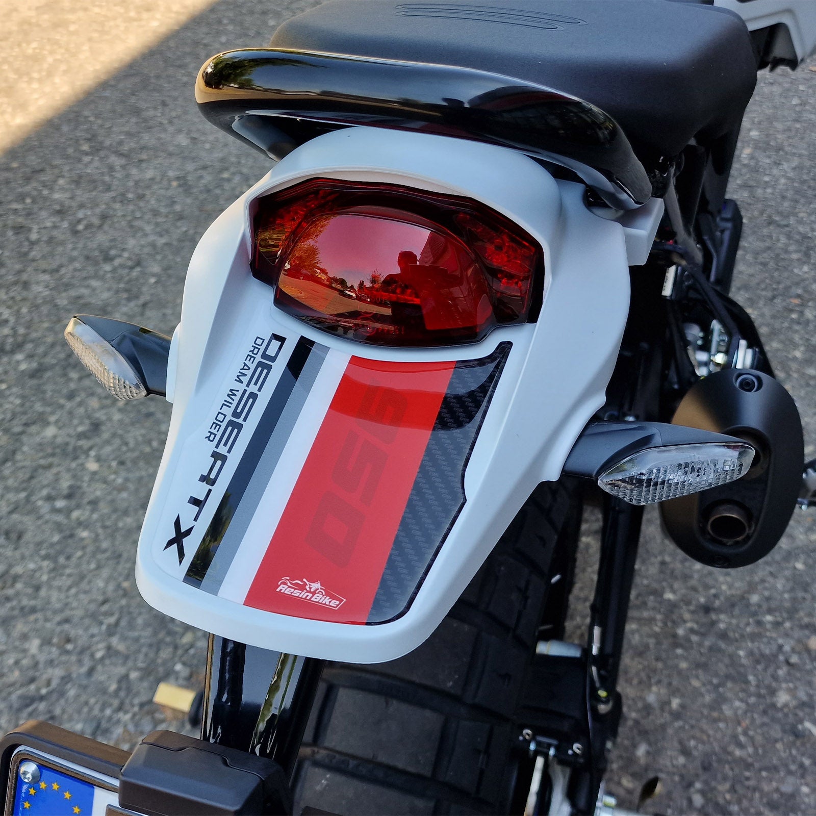 Resin Bike 3D Motorcycle Stickers - Tank Kit | Ducati Desert X 2022>2026 RB-1000475400007 - Pyramid Motorcycle Accessories