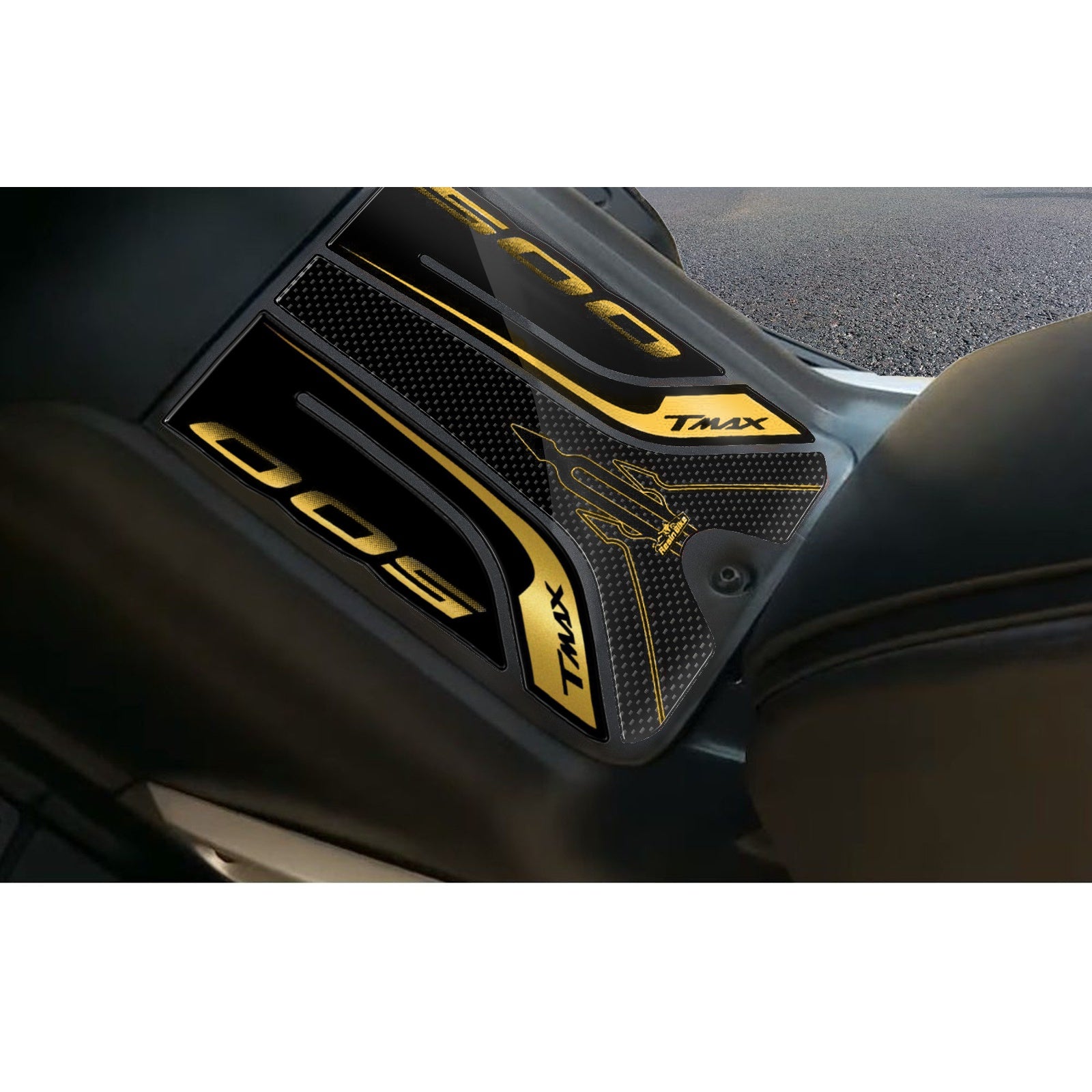 Resin Bike 3D Motorcycle Stickers - Footboard | Yamaha TMAX 500 2001>2007 RB-B5S83151 - Pyramid Motorcycle Accessories