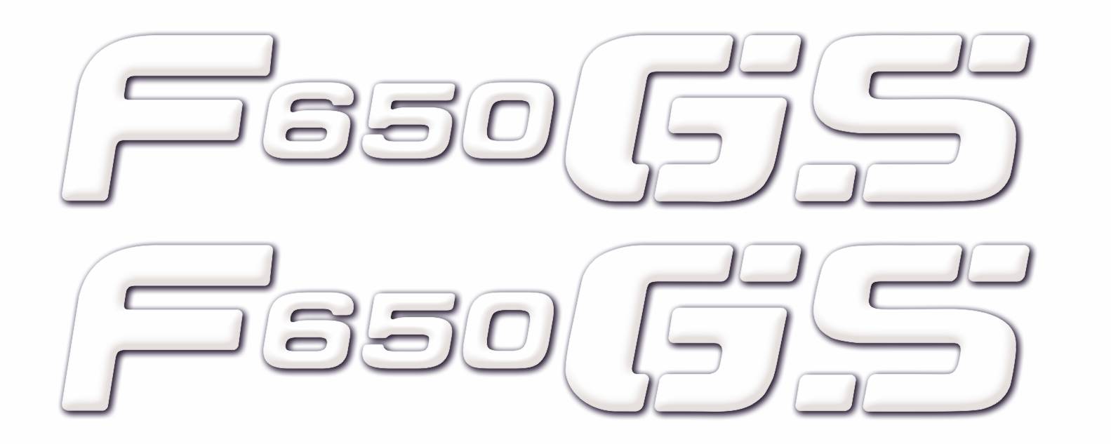 Resin Bike 3D Motorcycle Stickers - Lettering | BMW F 650 GS 2008>2012 - Pyramid Motorcycle Accessories