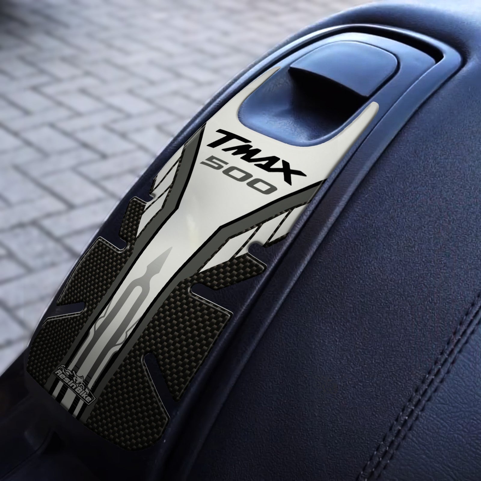 Resin Bike 3D Motorcycle Stickers - Fuel Cap | Yamaha TMAX 500 2001>2007 RB-B11077F8 - Pyramid Motorcycle Accessories