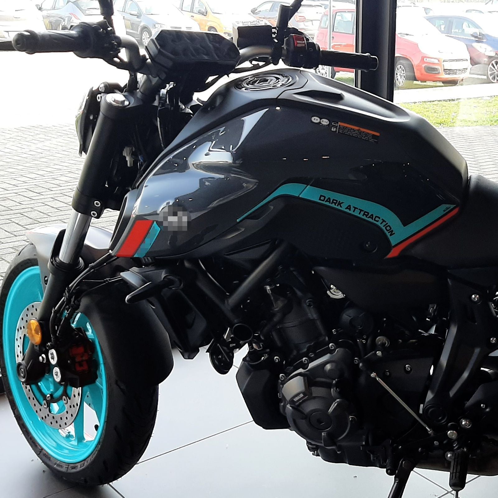 Resin Bike 3D Motorcycle Stickers - Tank Kit | Yamaha MT-07 2021>2024 - Pyramid Motorcycle Accessories