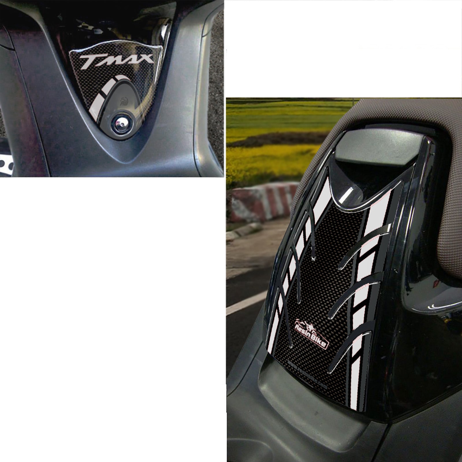 Resin Bike 3D Motorcycle Stickers - Fuel Cap | Yamaha TMAX 500 2008>2011 RB-B80166I3 - Pyramid Motorcycle Accessories