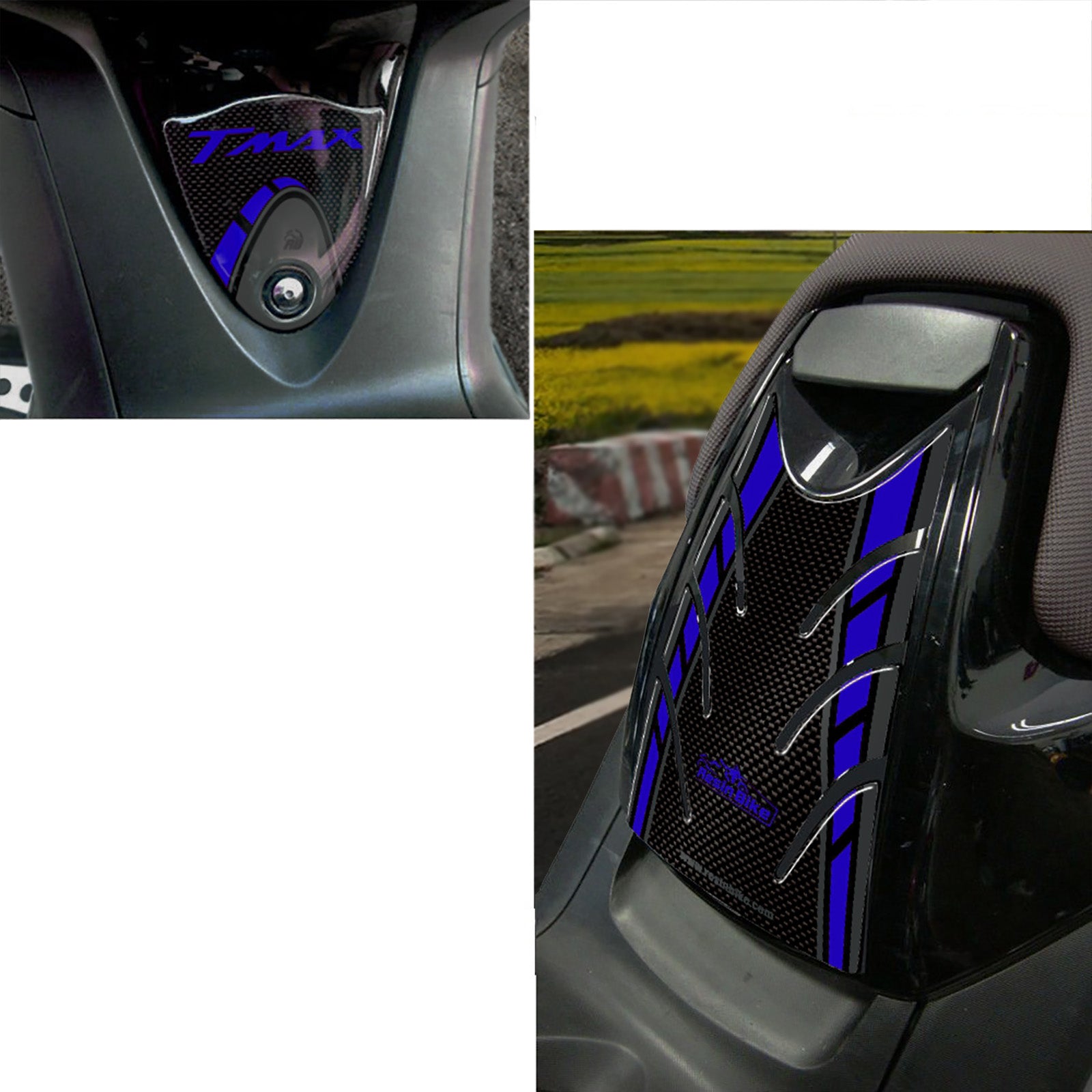 Resin Bike 3D Motorcycle Stickers - Fuel Cap | Yamaha TMAX 500 2008>2011 RB-B83721I5 - Pyramid Motorcycle Accessories