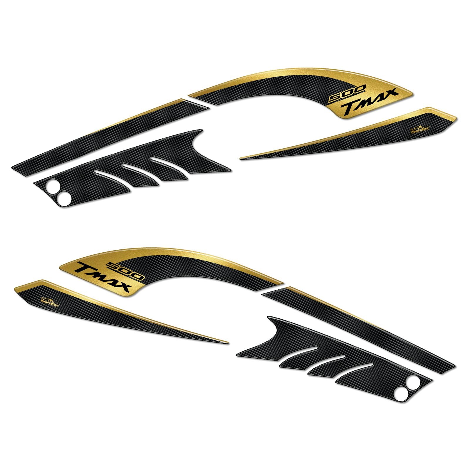 Resin Bike 3D Motorcycle Stickers - Tank Sides | Yamaha TMAX 500 2008>2011 RB-B337N807 - Pyramid Motorcycle Accessories