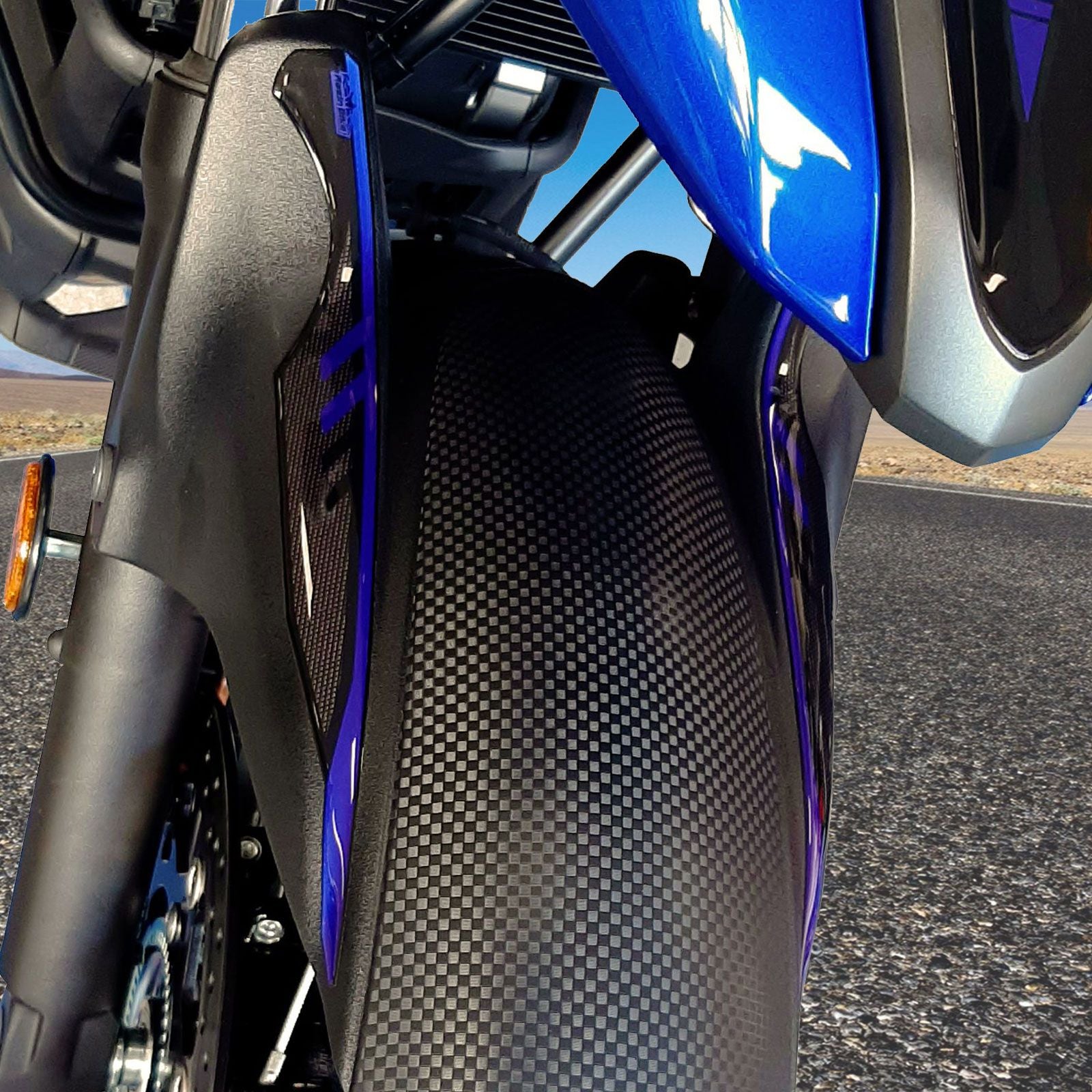 Resin Bike 3D Motorcycle Stickers - Front Fender | Suzuki V-Strom 650XT 2017>2023 - Pyramid Motorcycle Accessories