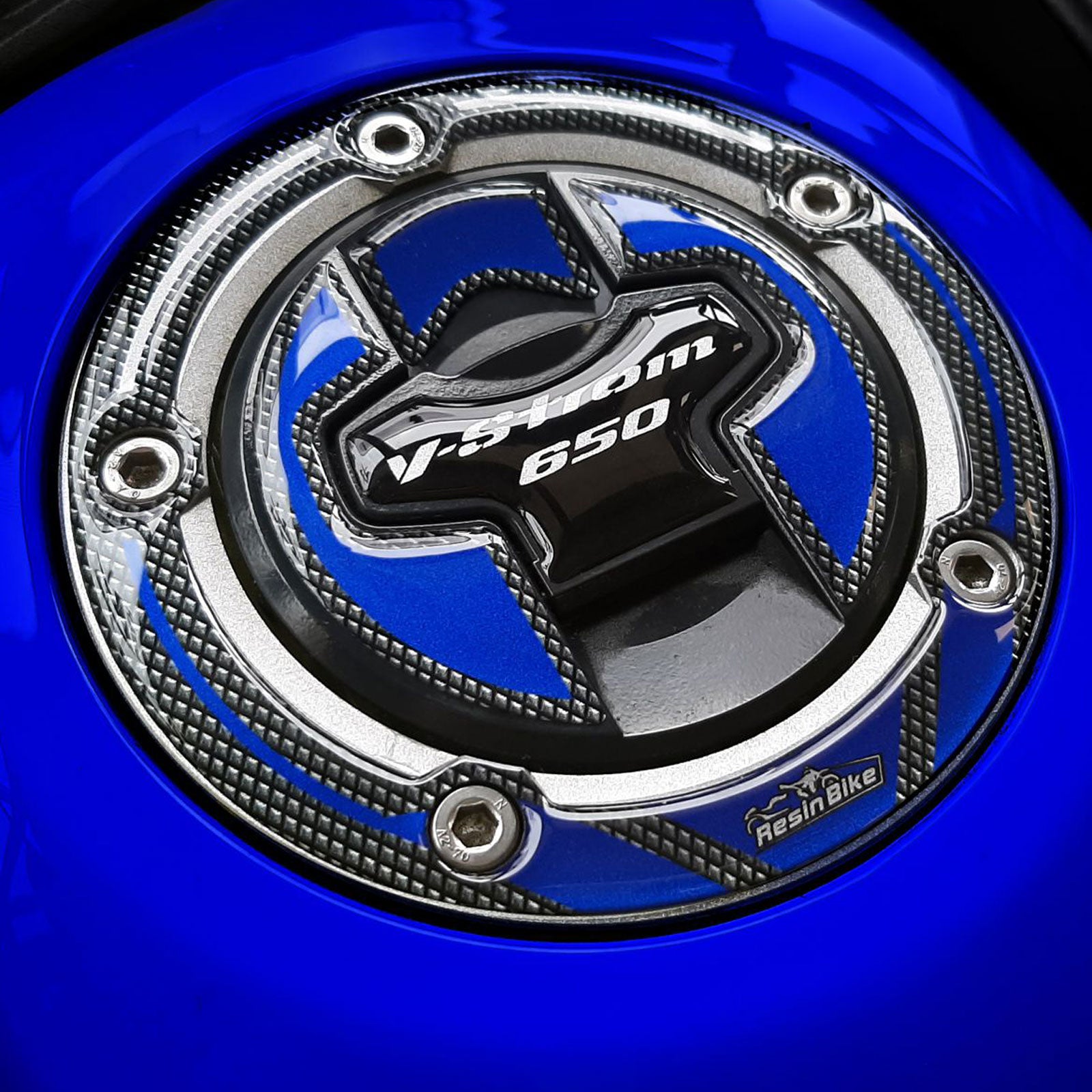 Resin Bike 3D Motorcycle Stickers - Fuel Cap | Suzuki V-Strom 650XT 2017>2023 - Pyramid Motorcycle Accessories