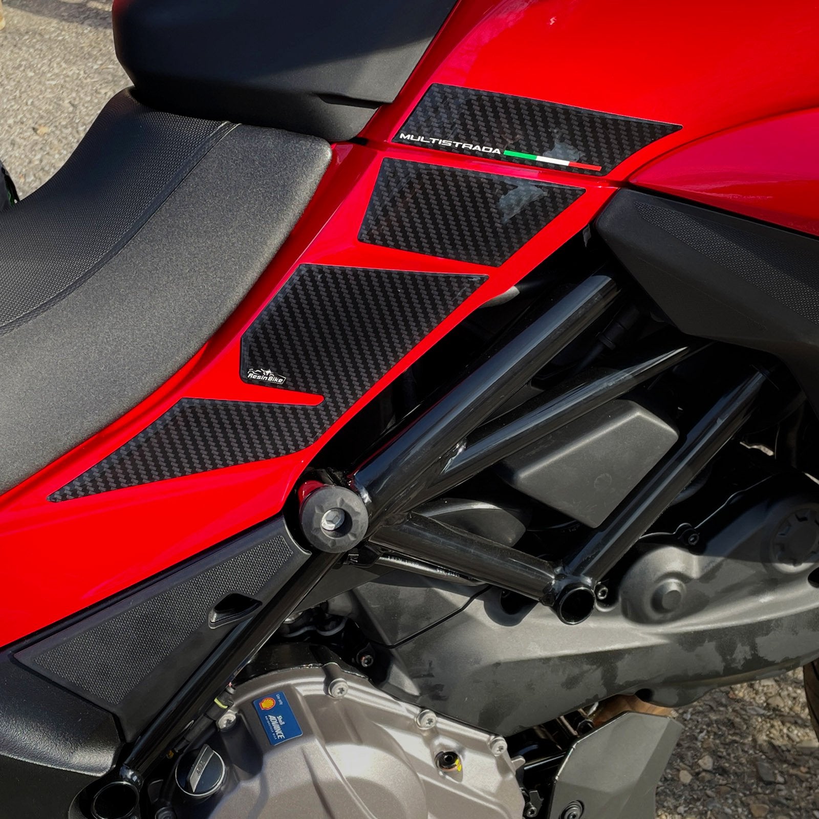 Resin Bike 3D Motorcycle Stickers - Full Kit | Ducati Multistrada V2/V2 S 2022>2024 - Pyramid Motorcycle Accessories
