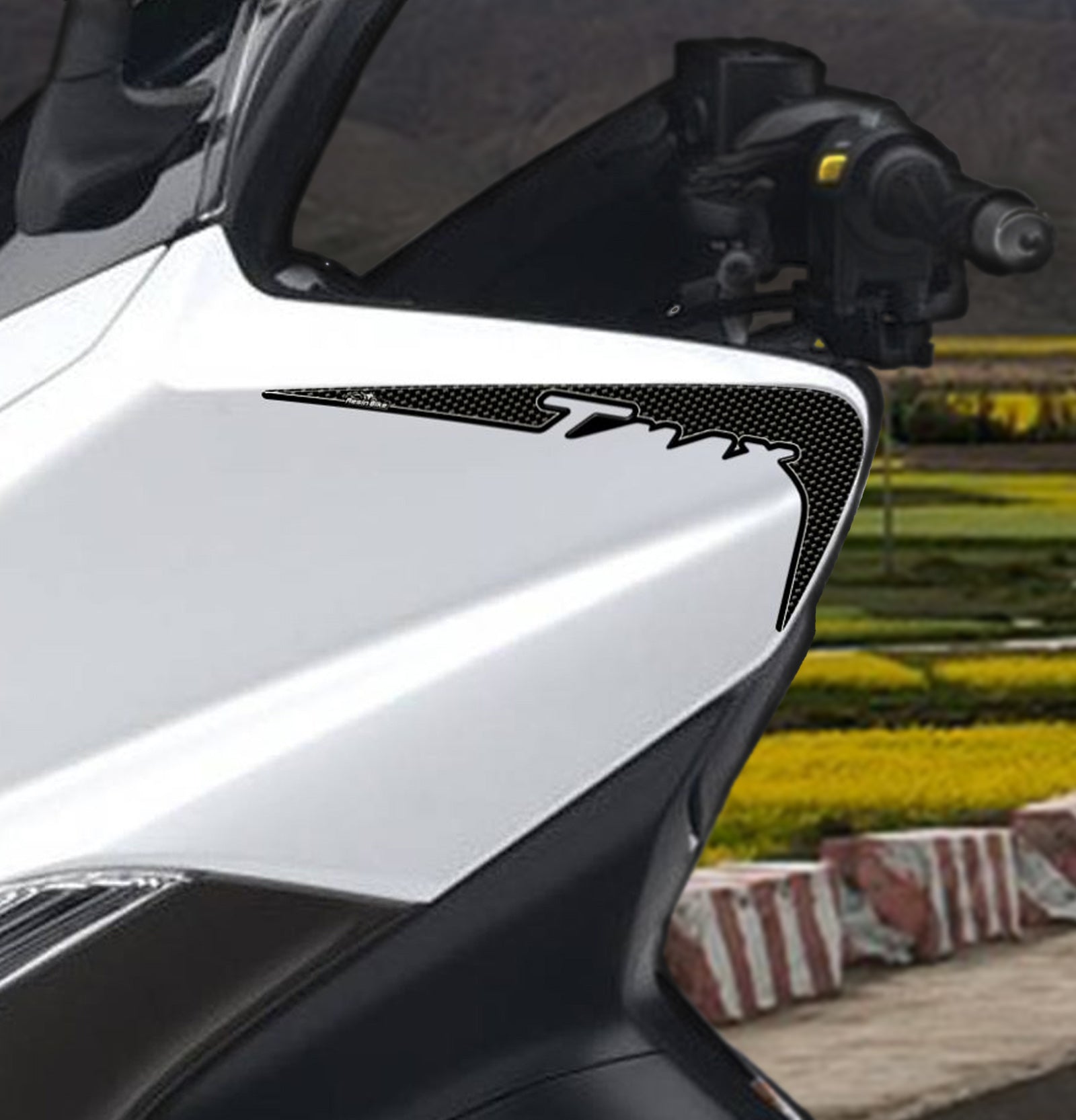 Resin Bike 3D Motorcycle Stickers - Side Panels | Yamaha TMAX 500 2008>2011 RB-B66239W3 - Pyramid Motorcycle Accessories