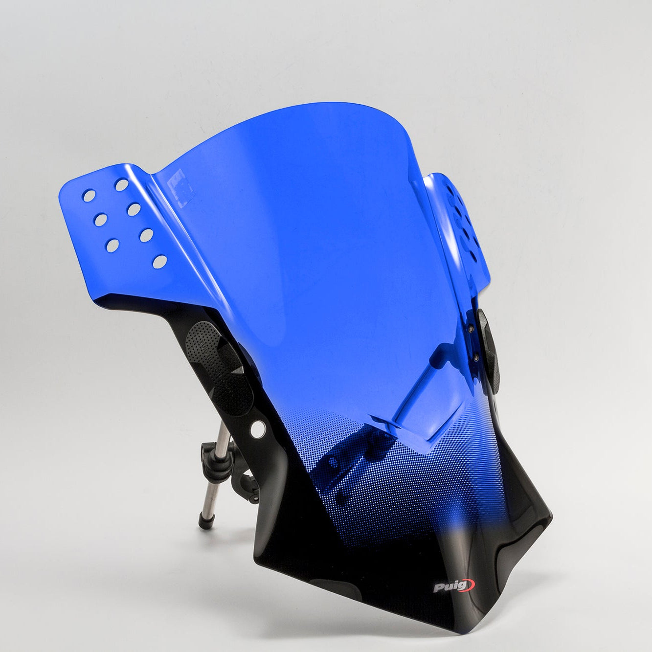 Puig Rafale Universal Handlebar Mounted Screen | Blue - Pyramid Motorcycle Accessories