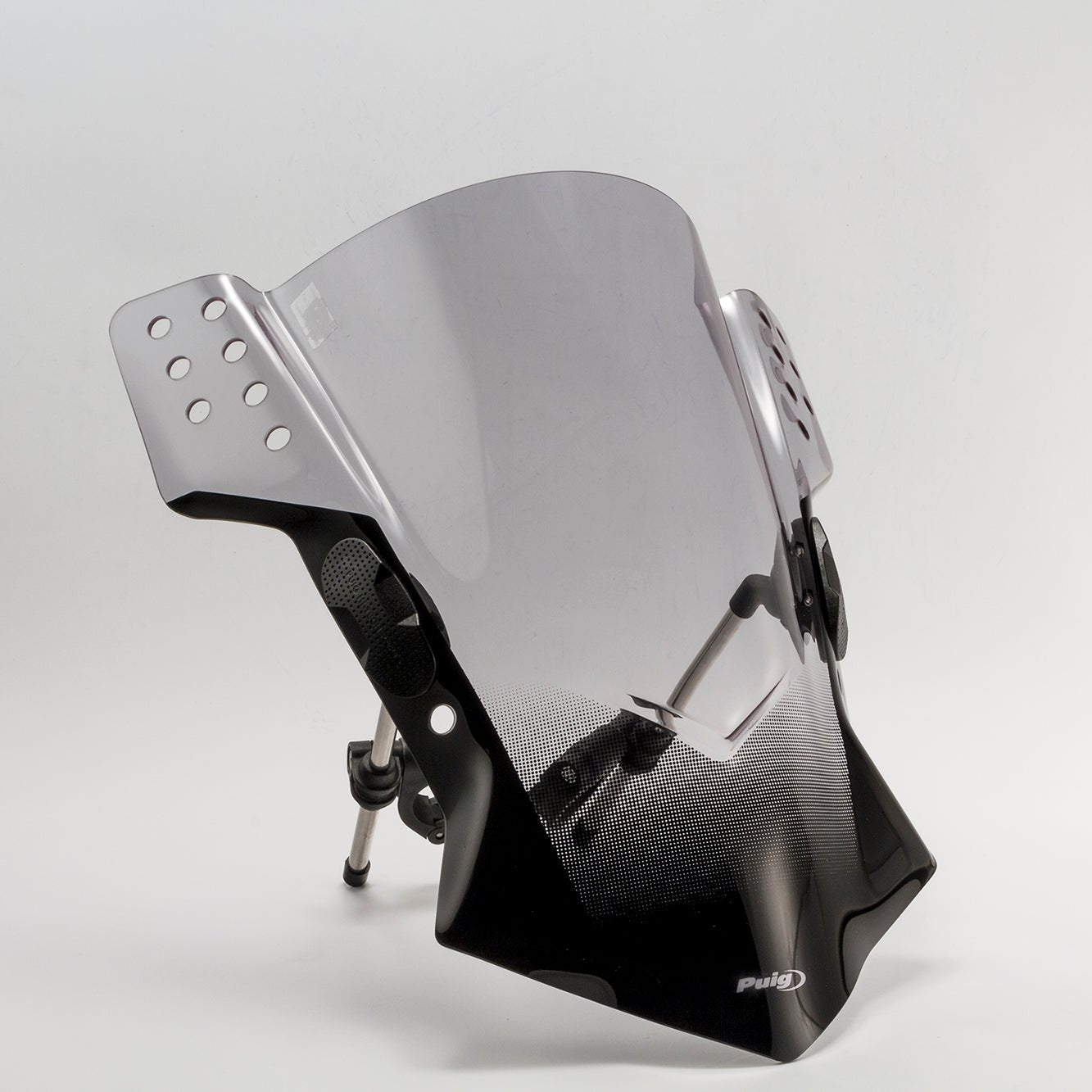 Puig Rafale Universal Handlebar Mounted Screen | Light Smoke - Pyramid Motorcycle Accessories