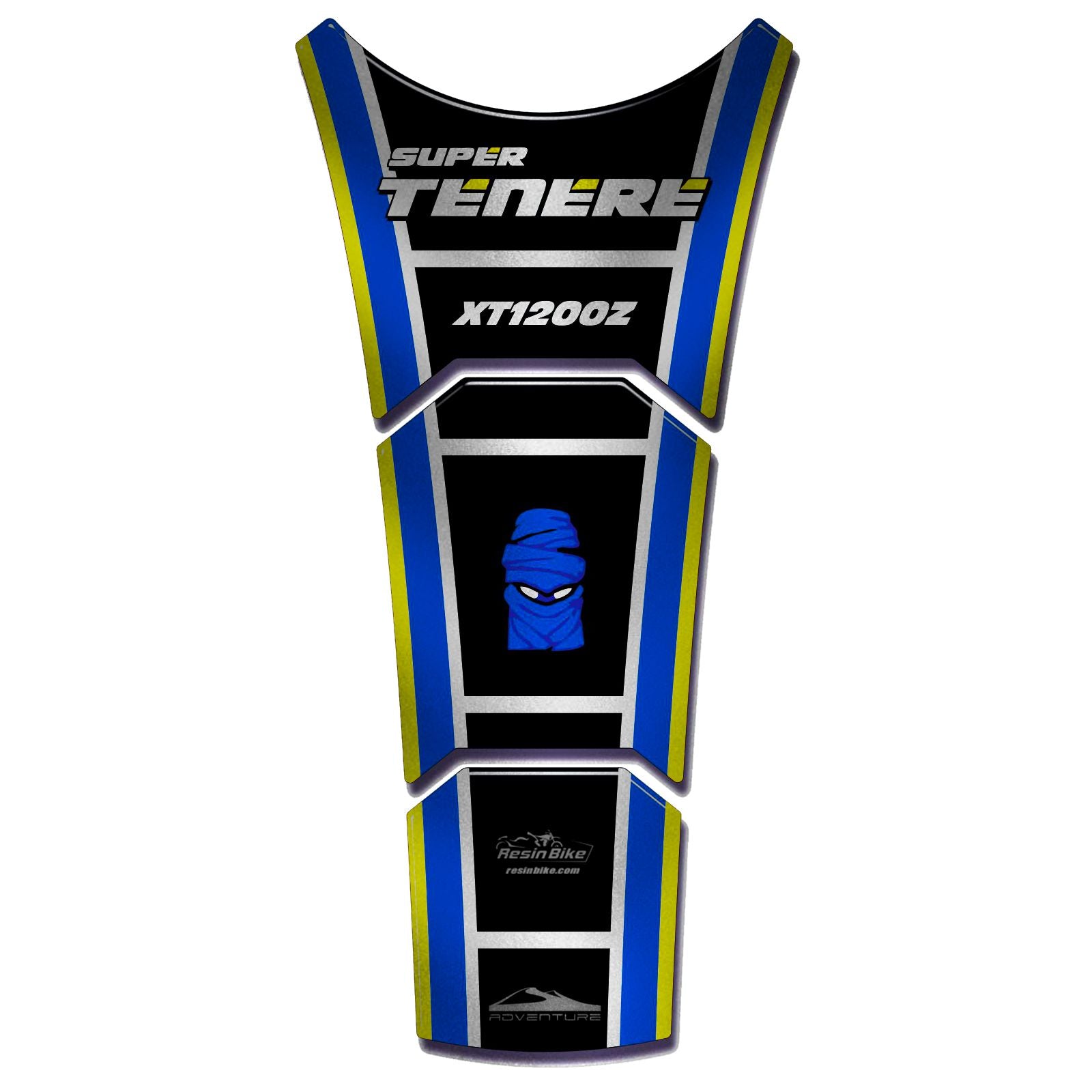 Resin Bike 3D Motorcycle Stickers - Tank Pad | Yamaha XT 1200 Z Super Tenere 2010>2020 RB-B674W213 - Pyramid Motorcycle Accessories