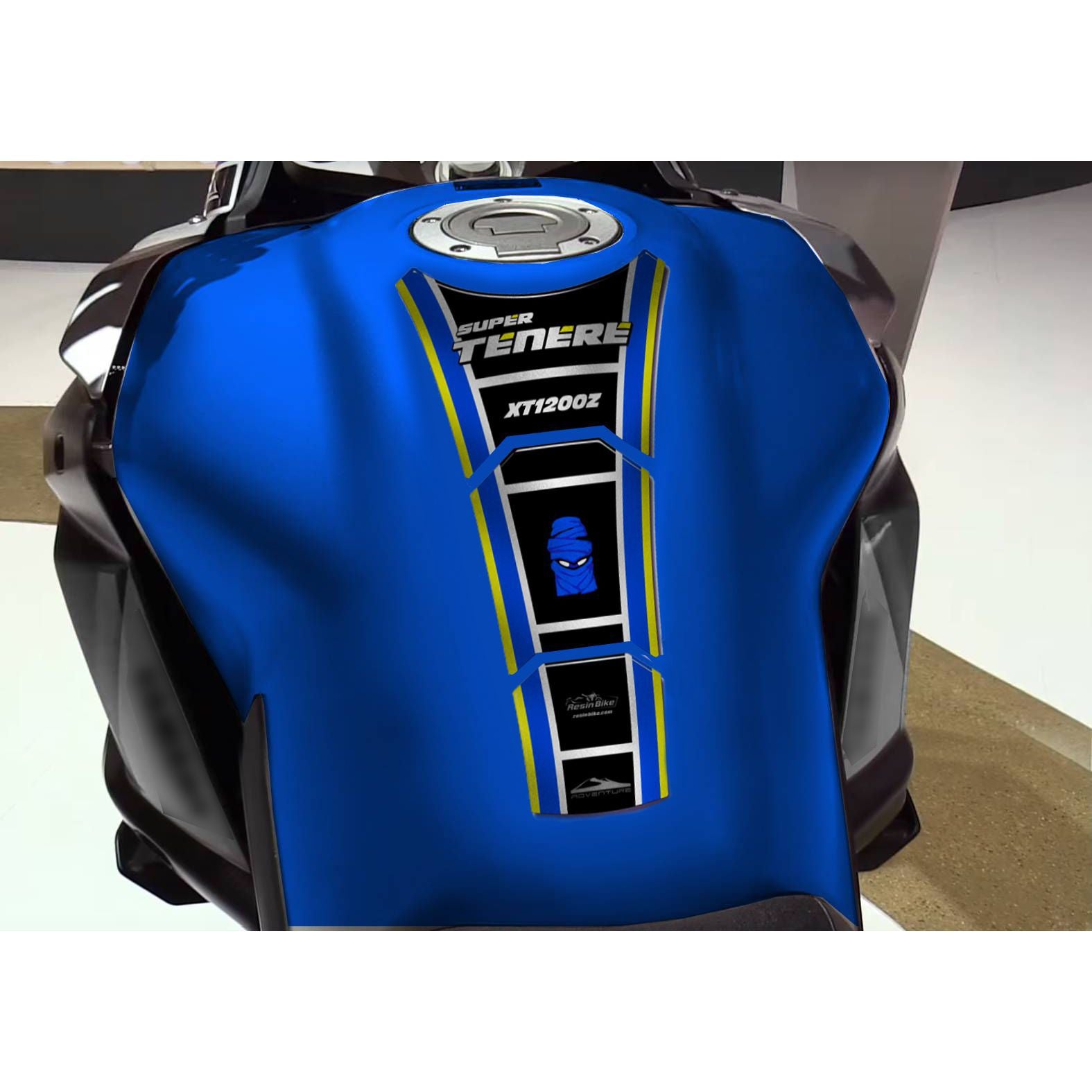 Resin Bike 3D Motorcycle Stickers - Tank Pad | Yamaha XT 1200 Z Super Tenere 2010>2020 RB-B674W213 - Pyramid Motorcycle Accessories