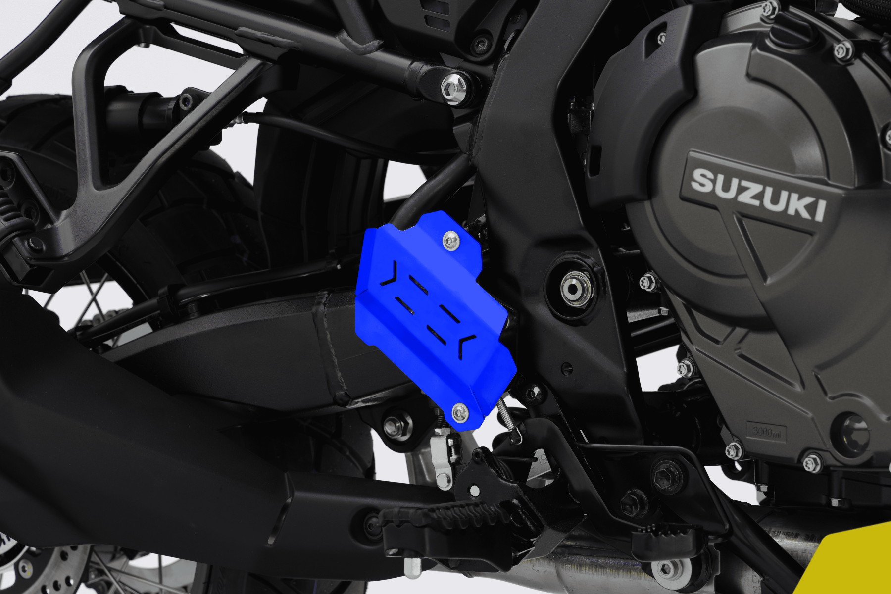 Isotta Brake Pump Protection | Silver | Blue | Yellow | Black | Suzuki | V-Strom 800DE 2023>2024 - Pyramid Motorcycle Accessories