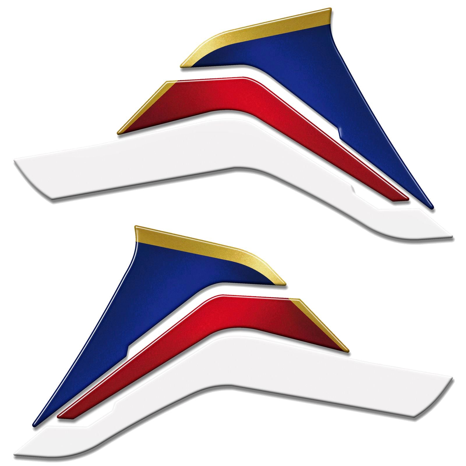 Resin Bike 3D Motorcycle Stickers - Tank Sides | Honda CRF 1000 L Africa Twin 2018>2019 - Pyramid Motorcycle Accessories