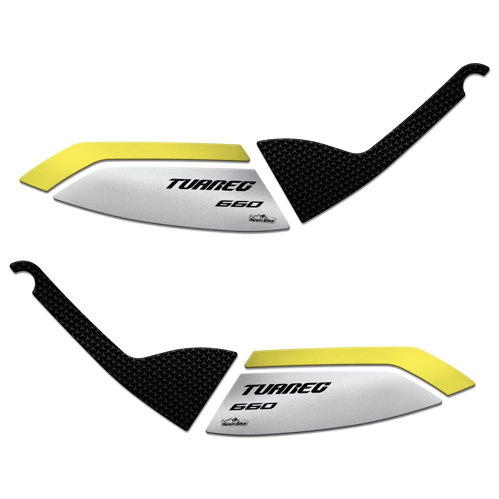 Resin Bike 3D Motorcycle Stickers - Handguards | Aprilia Tuareg 660 2022>2024 - Pyramid Motorcycle Accessories