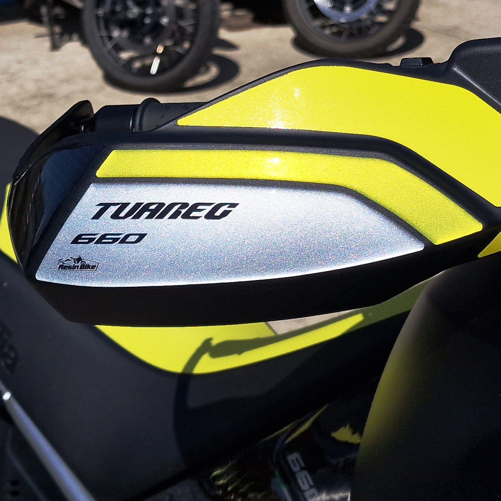 Resin Bike 3D Motorcycle Stickers - Handguards | Aprilia Tuareg 660 2022>2024 - Pyramid Motorcycle Accessories
