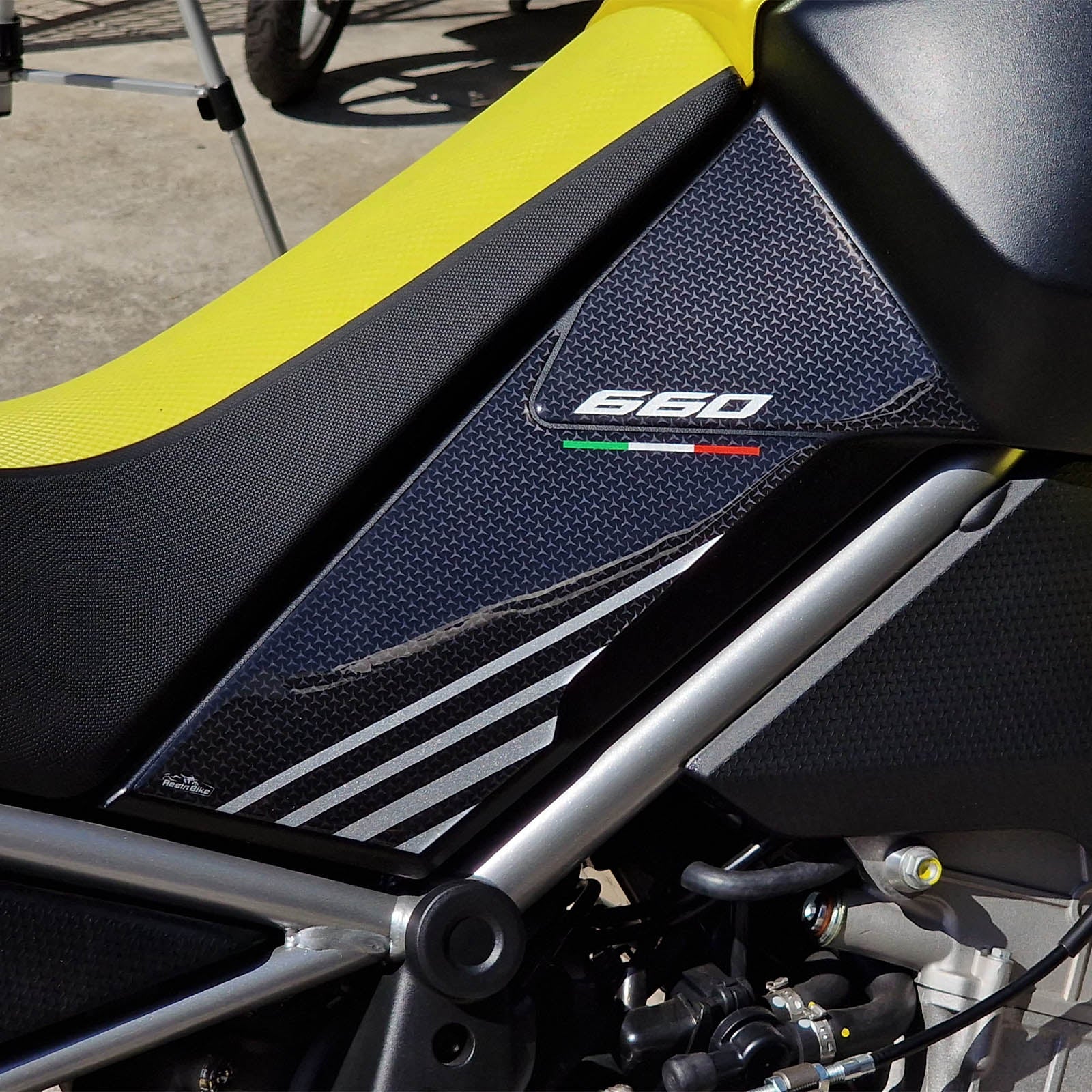 Resin Bike 3D Motorcycle Stickers - Full Kit | Aprilia Tuareg 660 2023>2024 - Pyramid Motorcycle Accessories