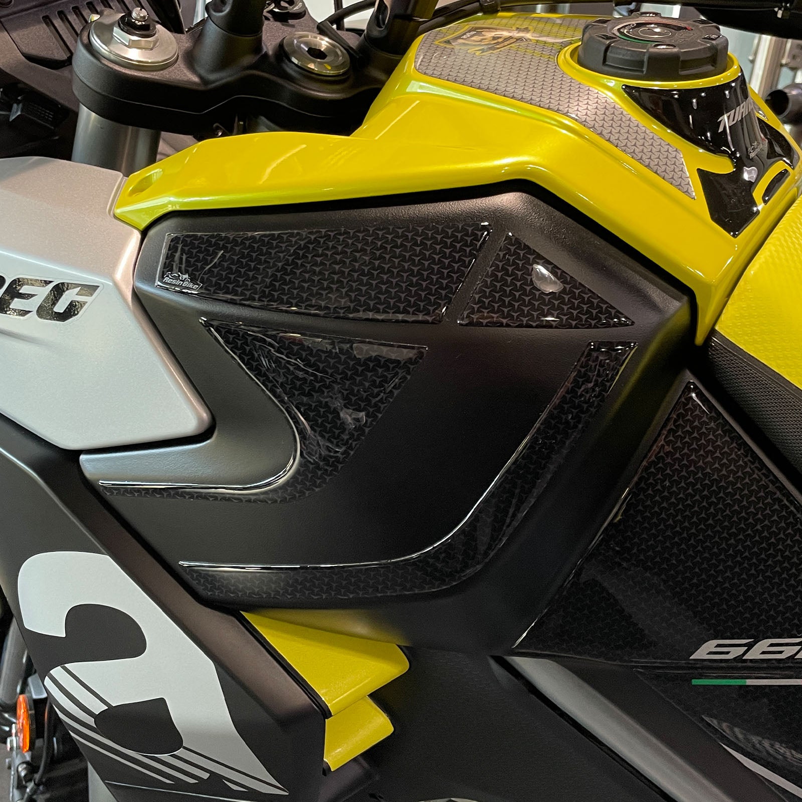 Resin Bike 3D Motorcycle Stickers - Tank Sides | Aprilia Tuareg 660 2022>2026 RB-1000481800006 - Pyramid Motorcycle Accessories