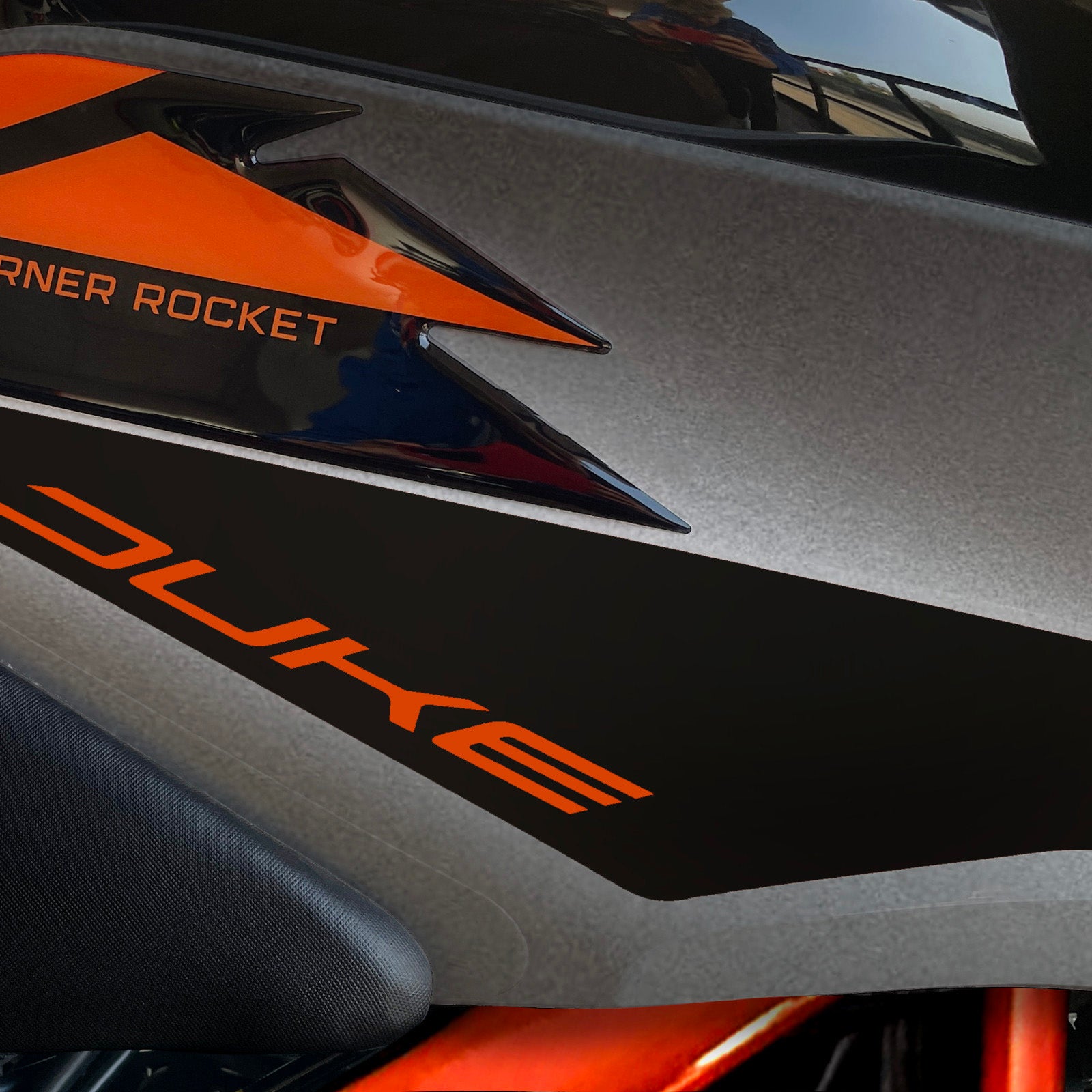 Resin Bike 3D Motorcycle Stickers - Tank Sides | KTM 390 Duke 2021>2023 RB-1000482600001 - Pyramid Motorcycle Accessories