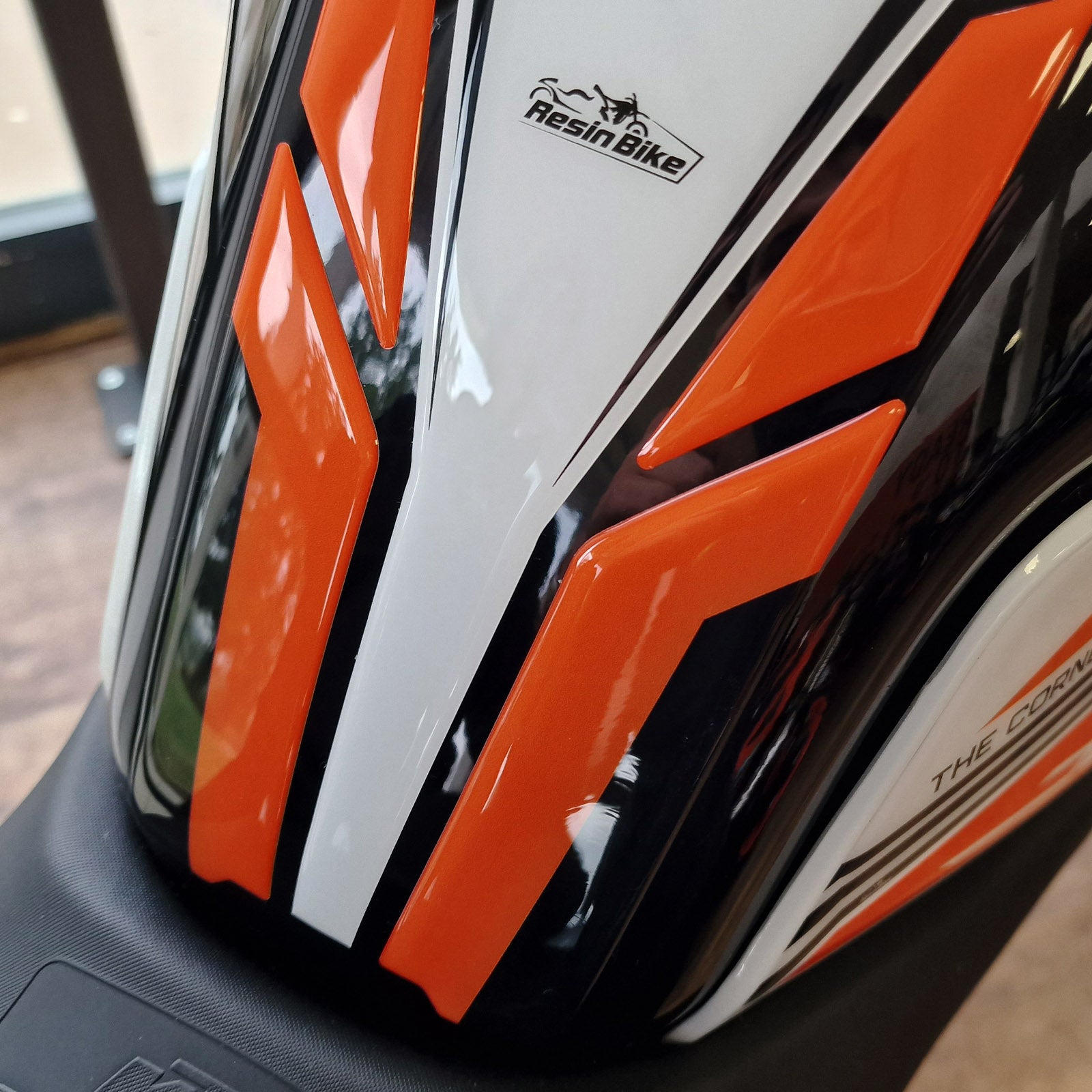 Resin Bike 3D Motorcycle Stickers - Tank Pad | KTM 390 Duke 2022>2023 - Pyramid Motorcycle Accessories