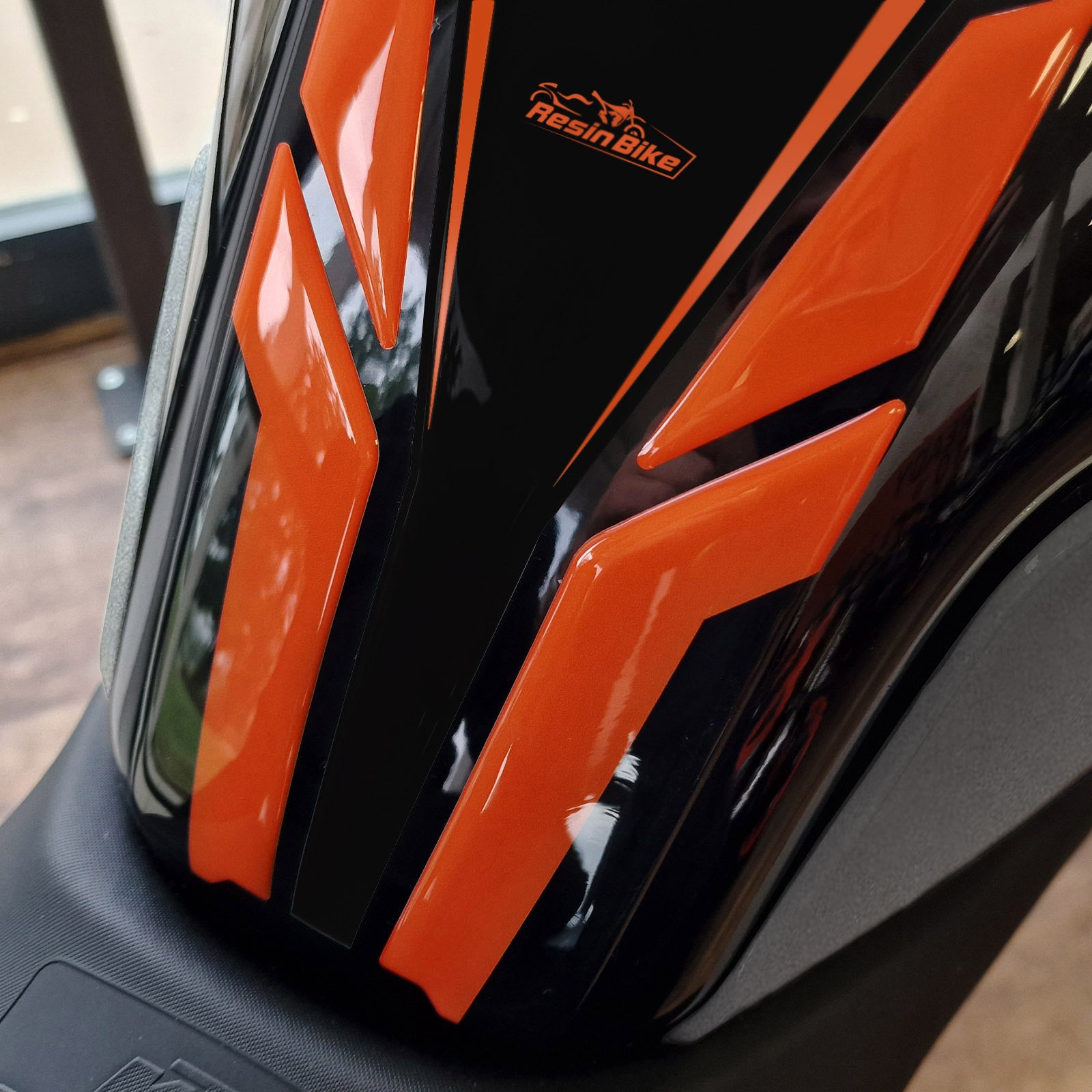 Resin Bike 3D Motorcycle Stickers - Tank Pad | KTM 390 Duke 2021>2023 - Pyramid Motorcycle Accessories