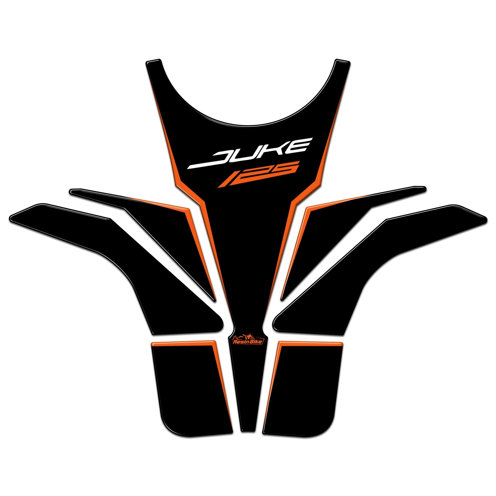 Resin Bike 3D Motorcycle Stickers - Tank Pad | KTM 125/200/250/390 Duke 2021>2023 - Pyramid Motorcycle Accessories