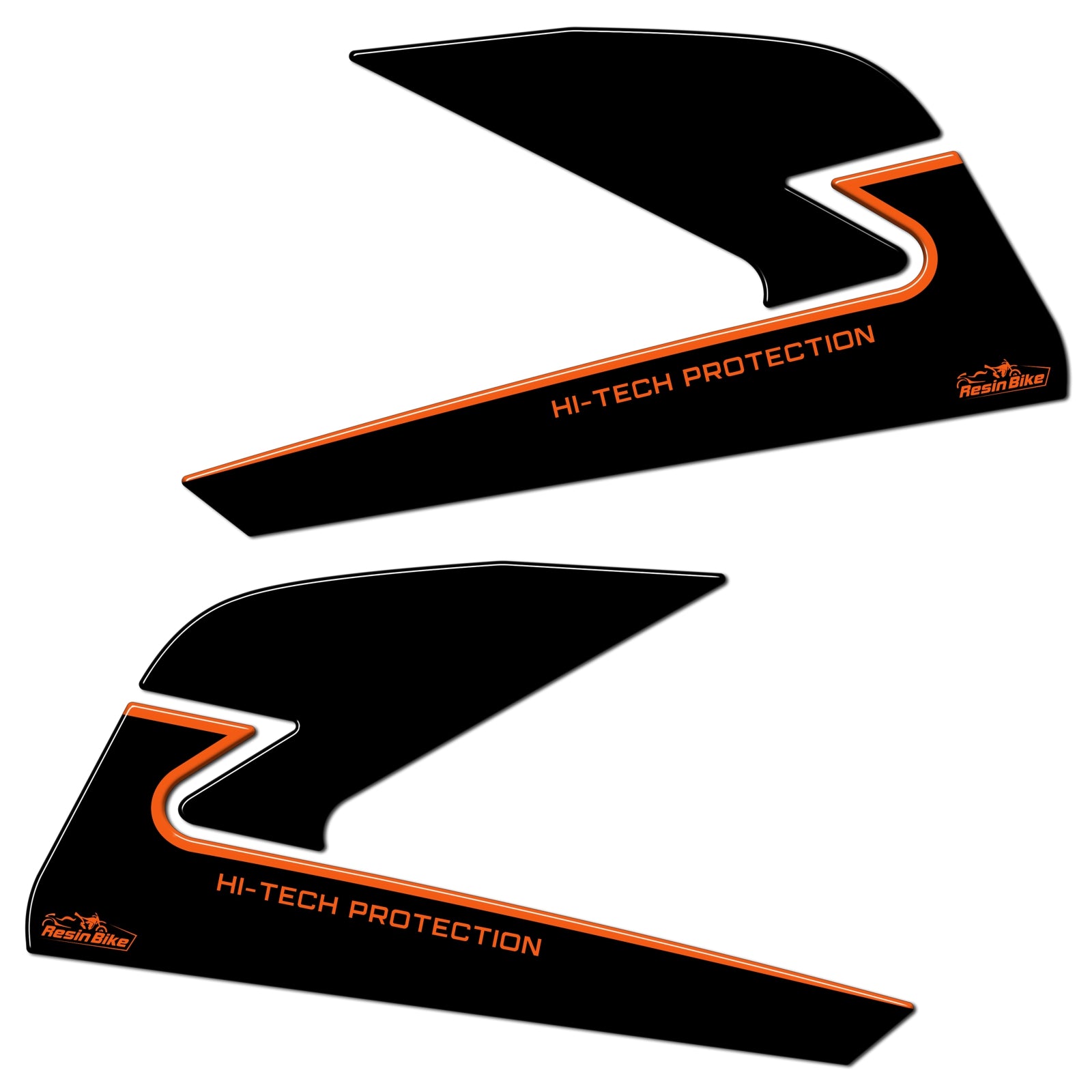 Resin Bike 3D Motorcycle Stickers - Tank Sides | KTM 125 Duke 2021>2023 - Pyramid Motorcycle Accessories
