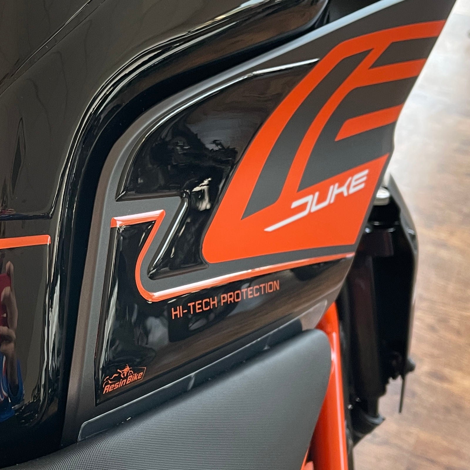 Resin Bike 3D Motorcycle Stickers - Tank Sides | KTM 125 Duke 2021>2023 - Pyramid Motorcycle Accessories
